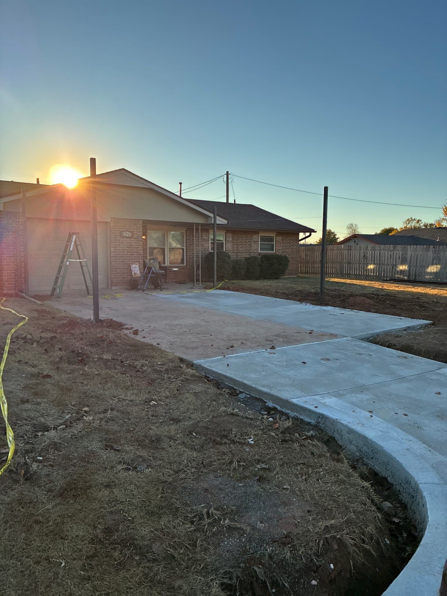 Concrete work and Carport Install by Clays Services Inc