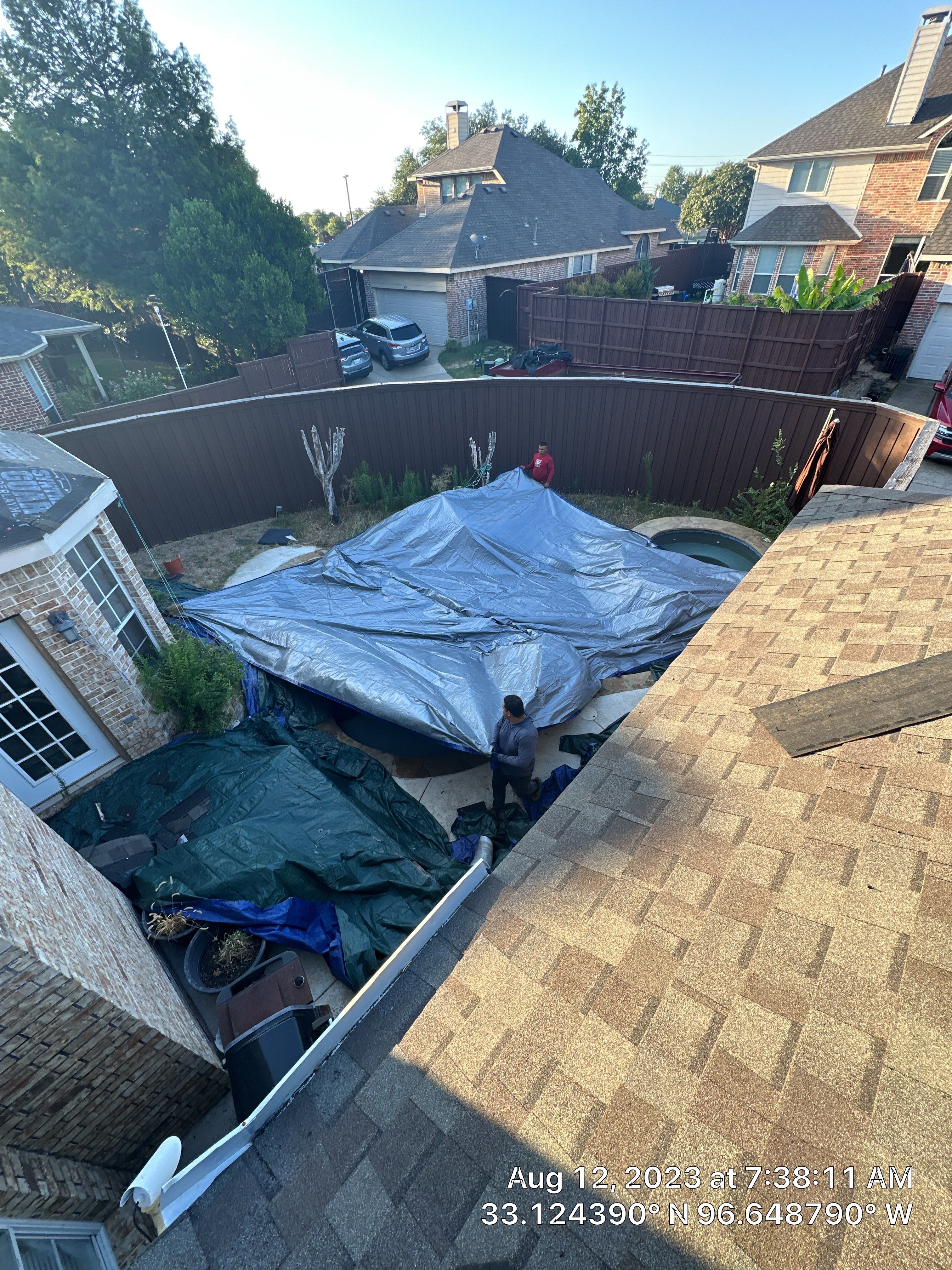 Property Repairs After Hail Storm Plano Texas by Eminent Roofing & Auto Hail Repair