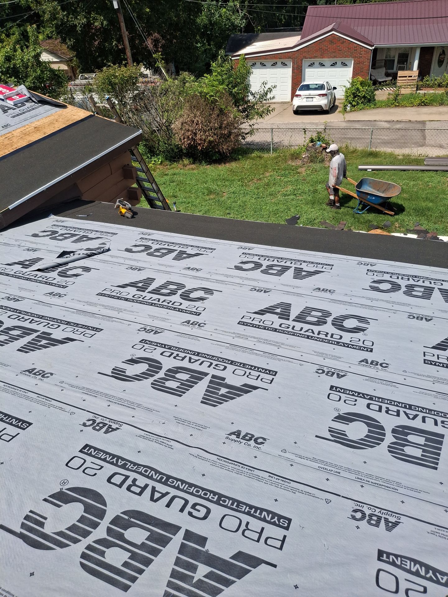 Residential Roofing Installation using GAF Timberline HDZ Barkwood by Rainstoppers Roofing