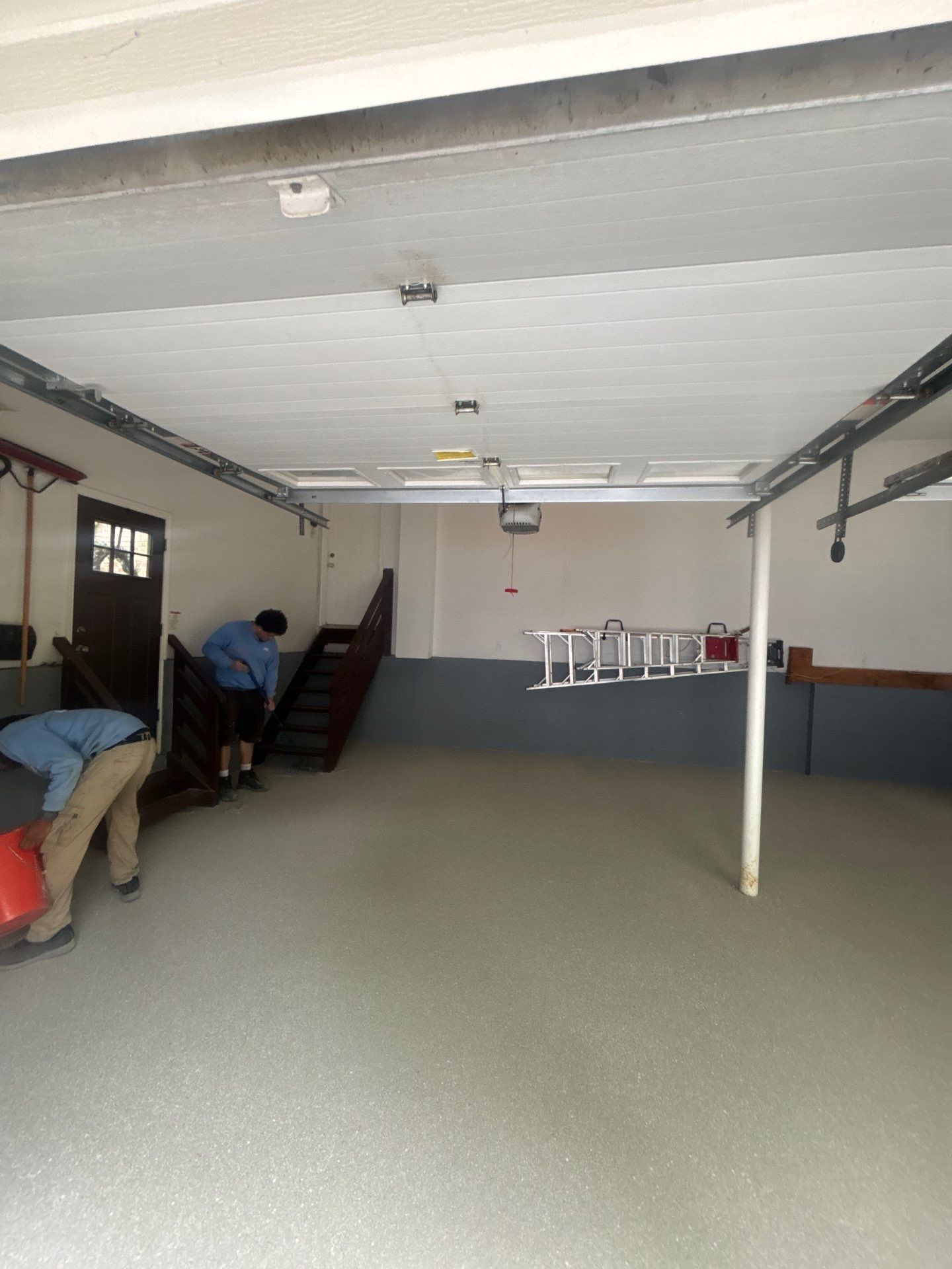 Travertine Polyurea Garage Floor Coating in Randolph, New Jersey by Spectrum Painting, LLC