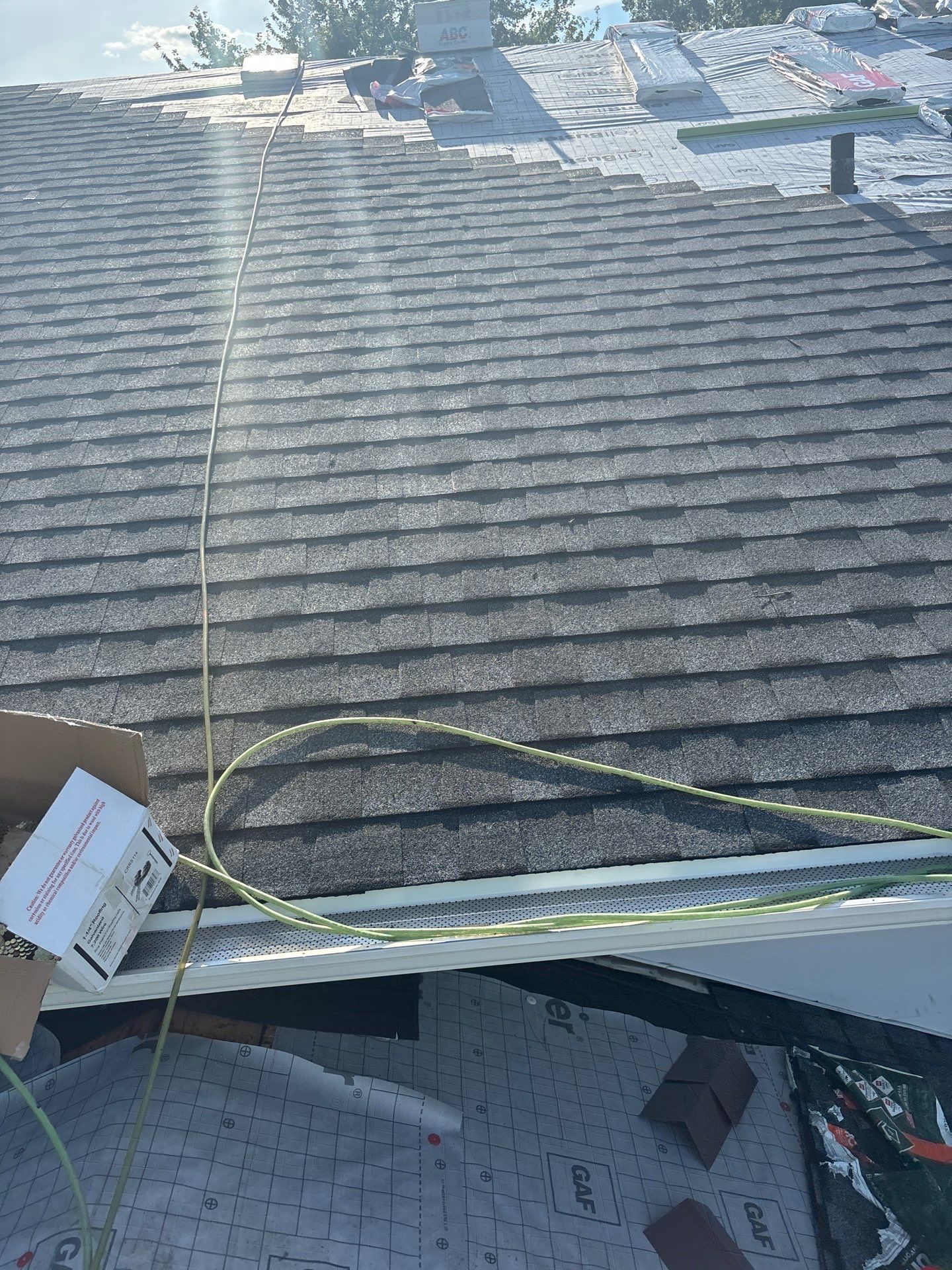 Residential Roofing Installation using Timberline UHDZ Shingles - Pewter Gray by RoofX 