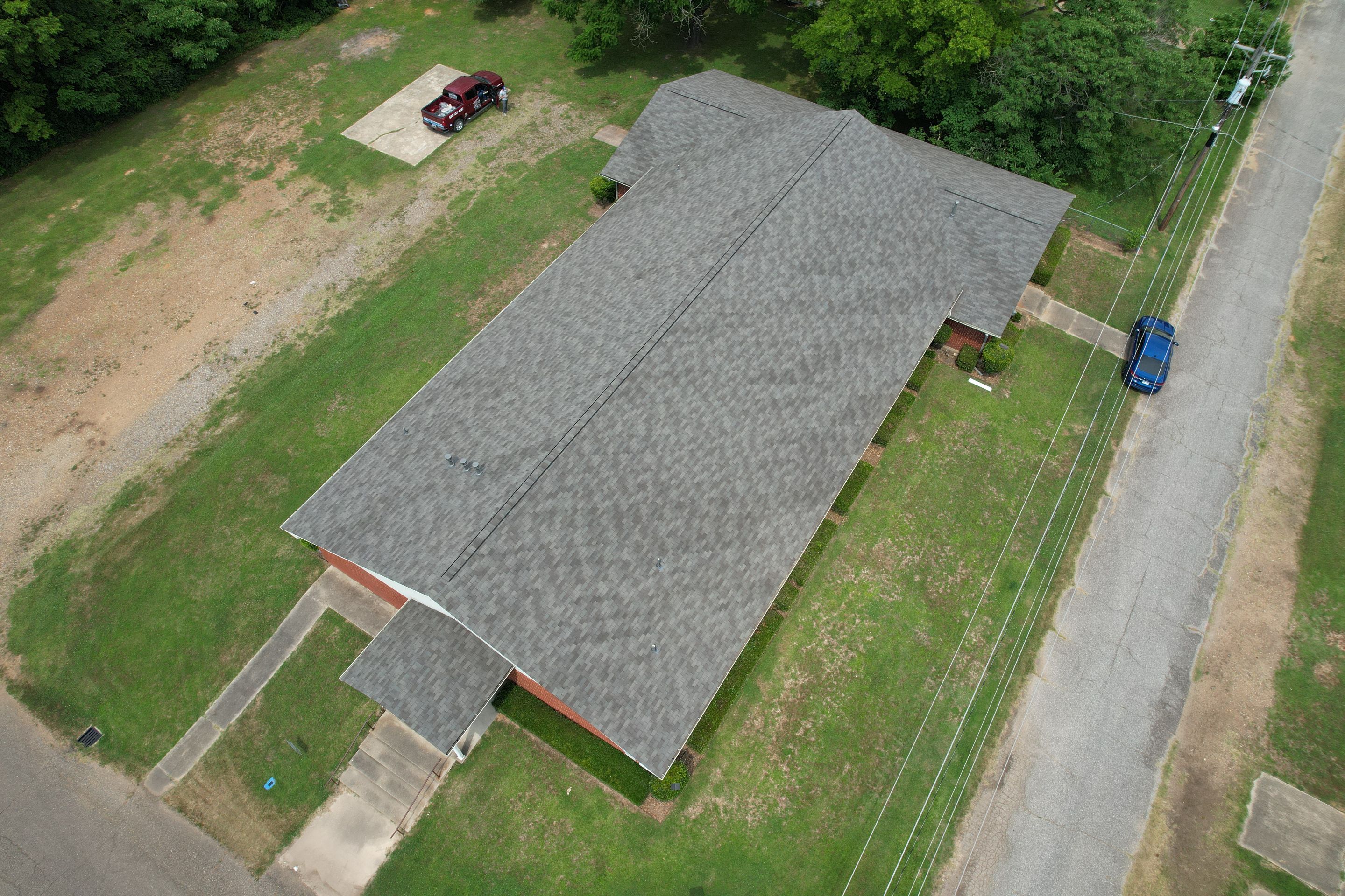 Storm Restoration Reroof: 25 Year 3-Tab Shingle by Hostetler Roofing