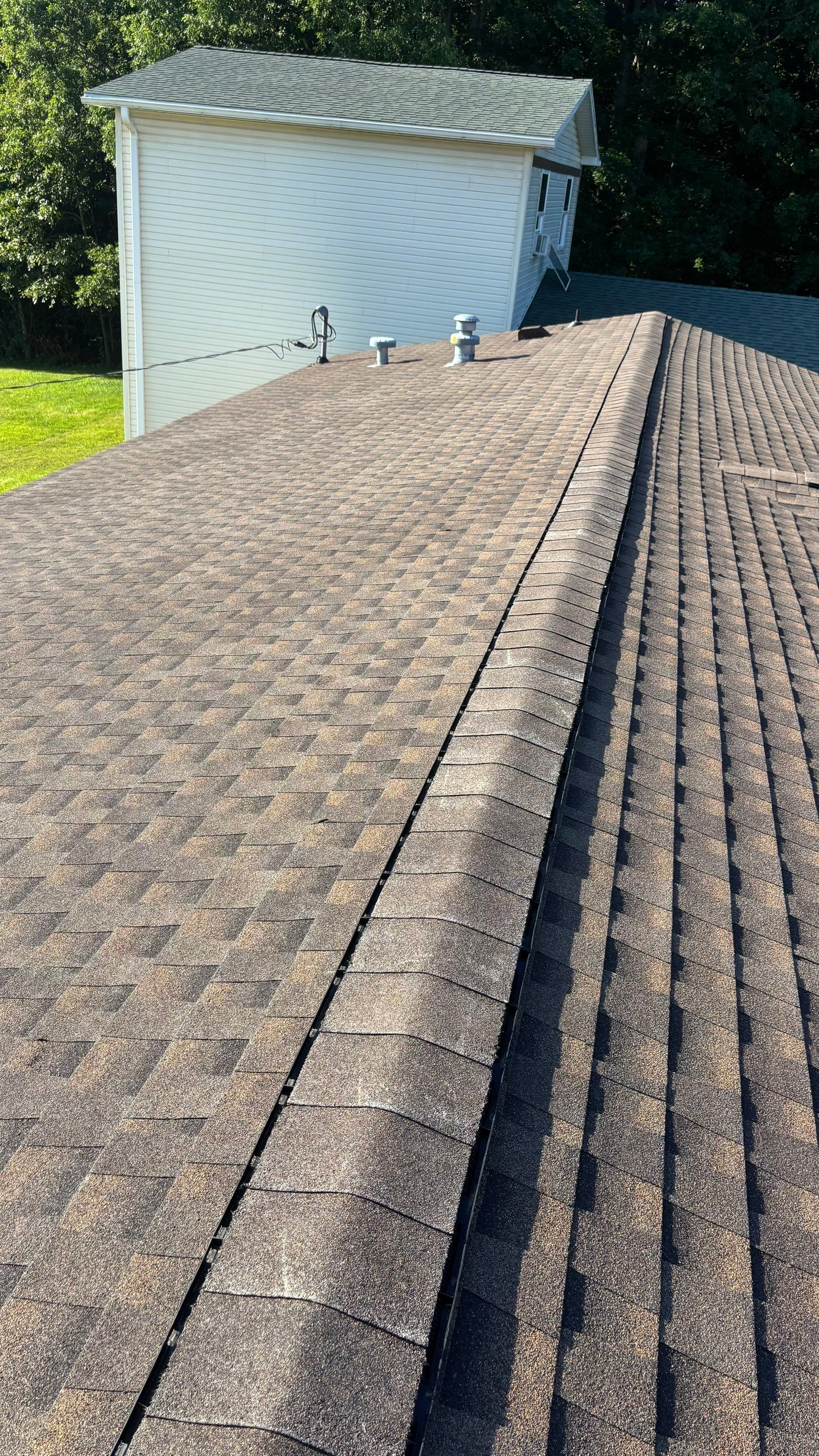 Residential Roofing Installation using GAF Timberline HDZ Barkwood by Rainstoppers Roofing
