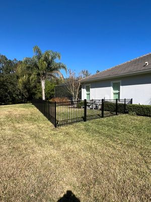 Bradenton, FL  4ft. Tall 3-rail Black Aluminum Fence 