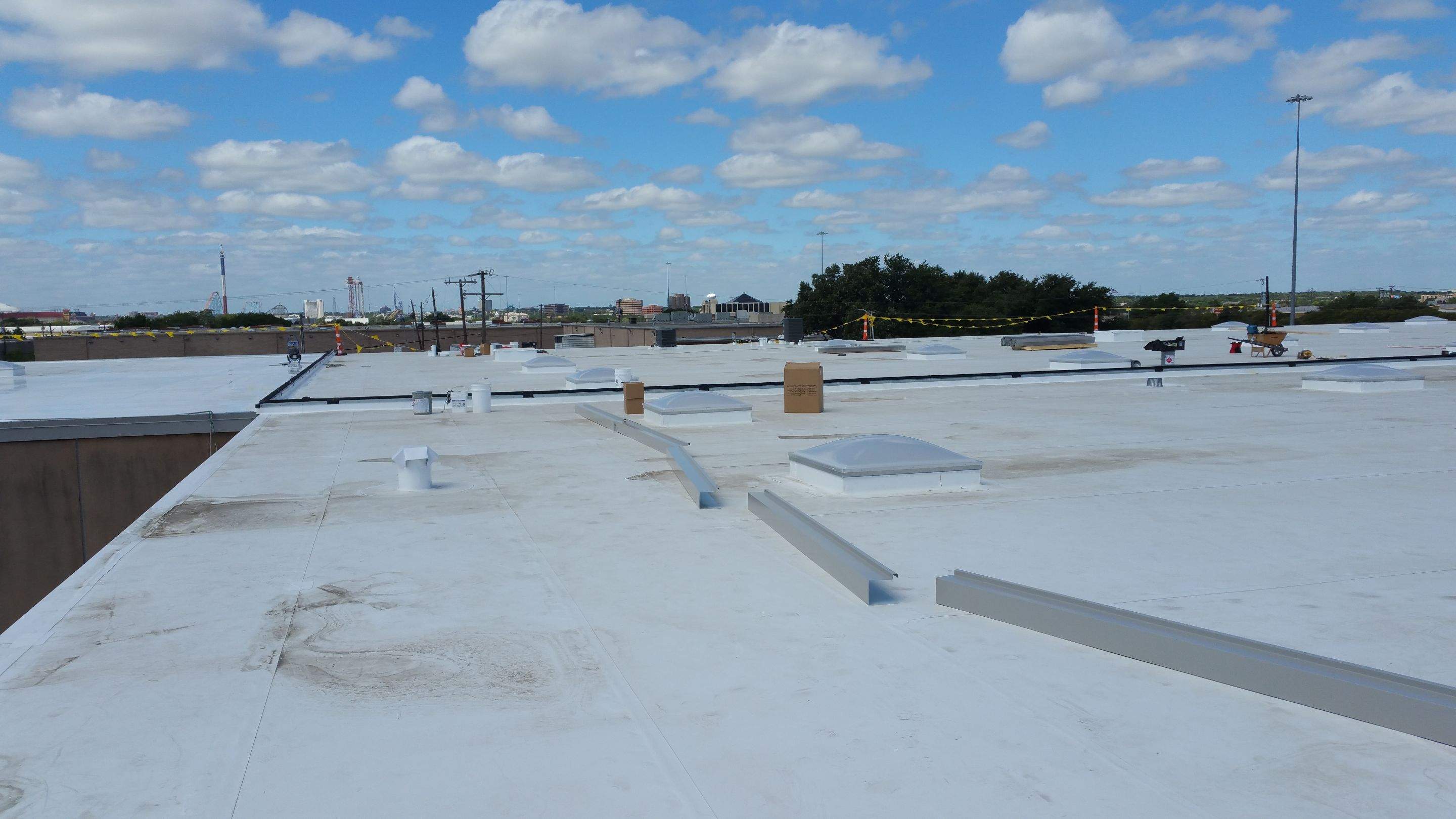 Massive Storm Damage Project - Factory in Arlington by First United Roofing & Construction