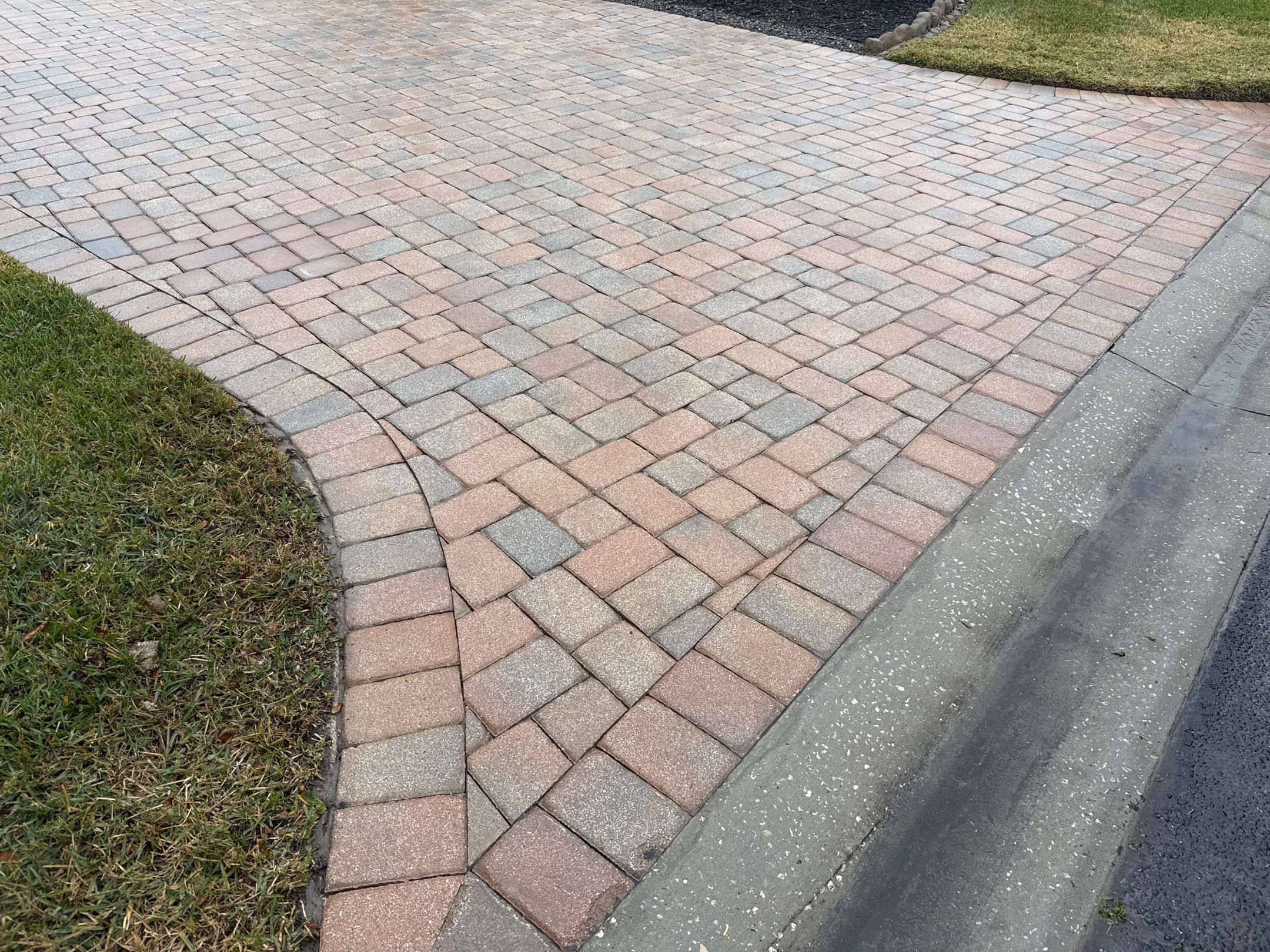 Oil & Tar Removal from Paver Driveway & Entryway by Sunshine AquaWash