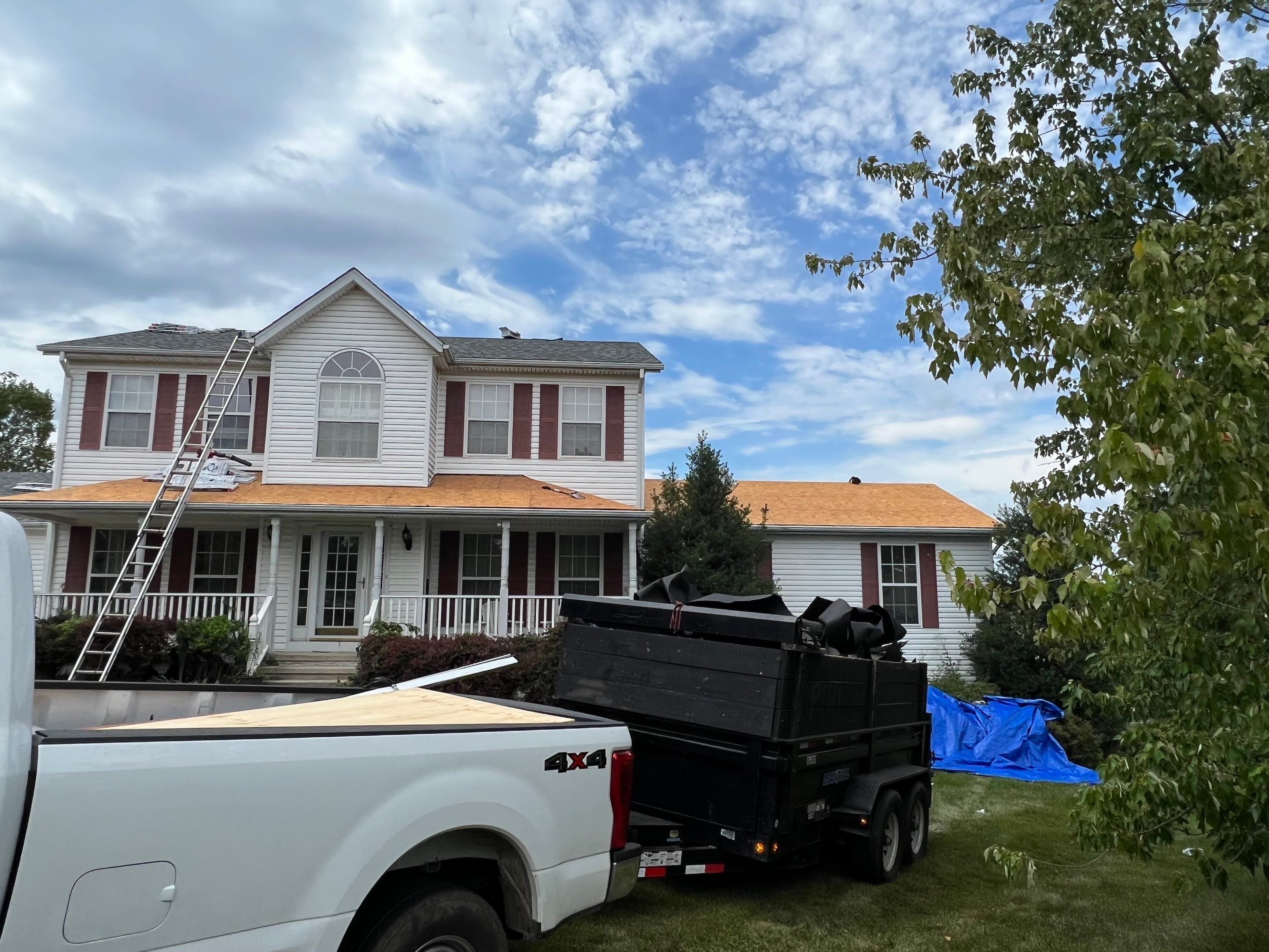 Residential Roofing Installation using Atlas Pinnacle Pristine Coastal Granite Architectural Shingles by Frederick Roof Repair