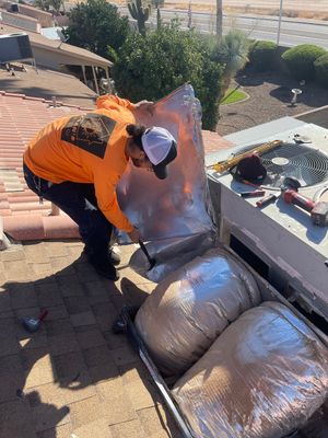 Central Air Conditioning Installation using Ecobee Thermostat