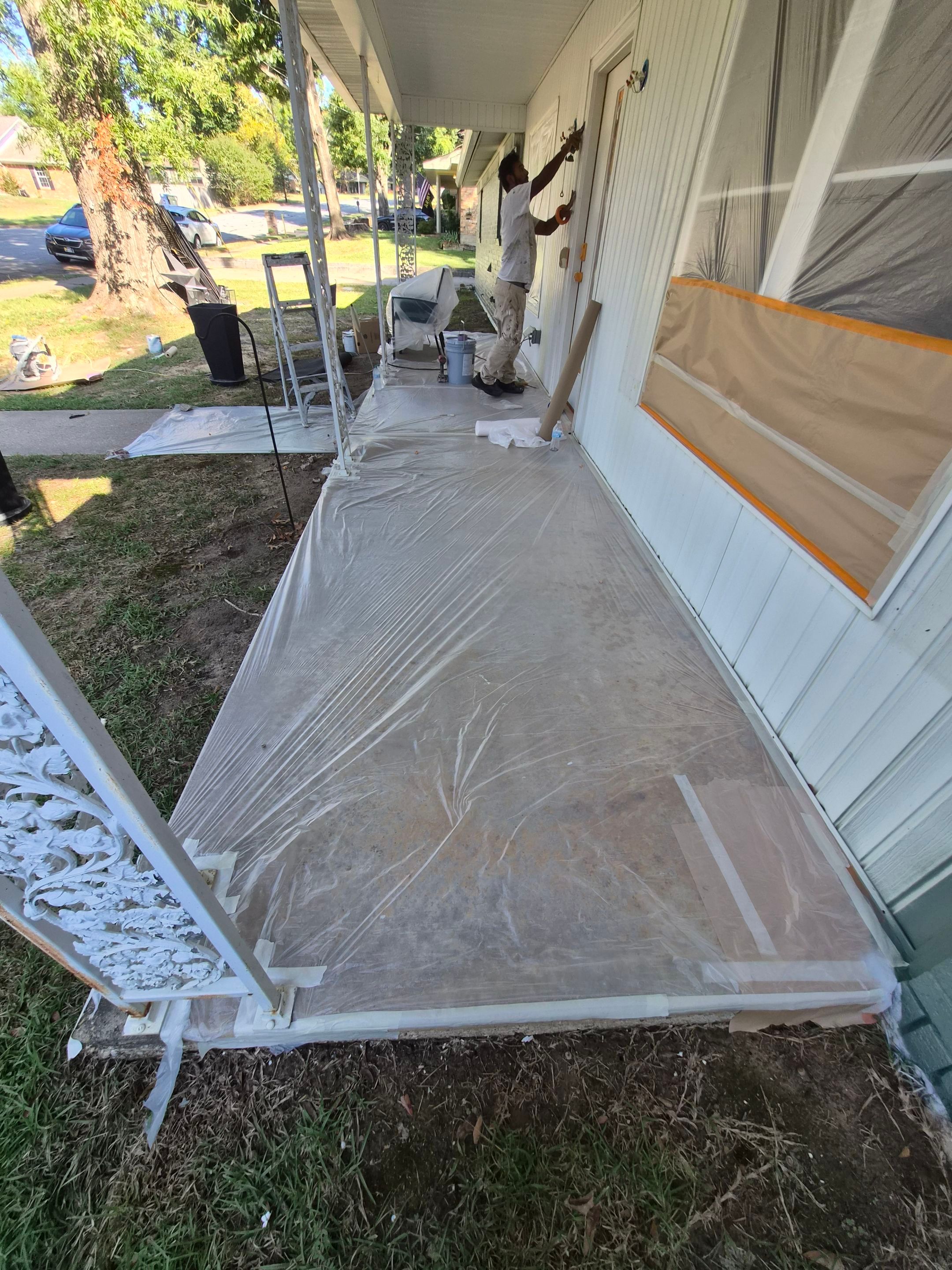 From Basic Brick to Bold Sage Green in Tyler, TX! Quality Coats Painting by Quality Coats Painting