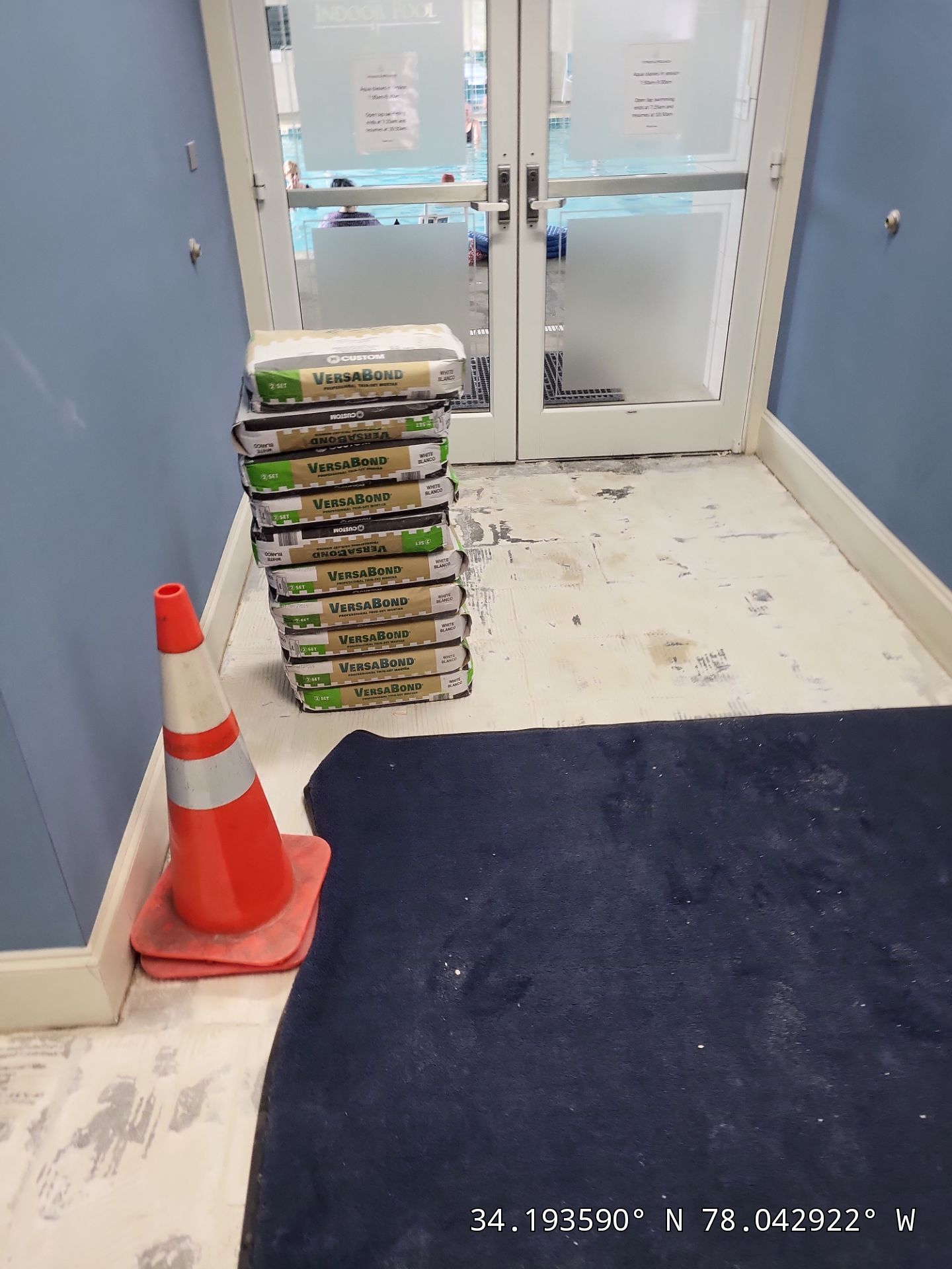 Commercial Fitness Center Flooring Installation & Cabinet Installation  by RGR Construction and Roofing, LLC