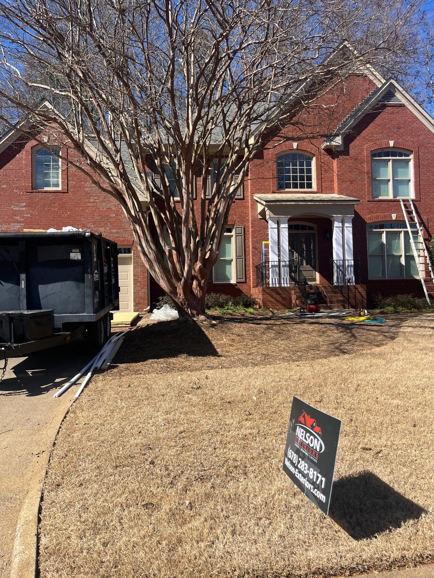 James Hardie Siding Replacement, Rotten Wood Replacement, Exterior Painting, and Front Porch Column Replacement by Nelson Exteriors 