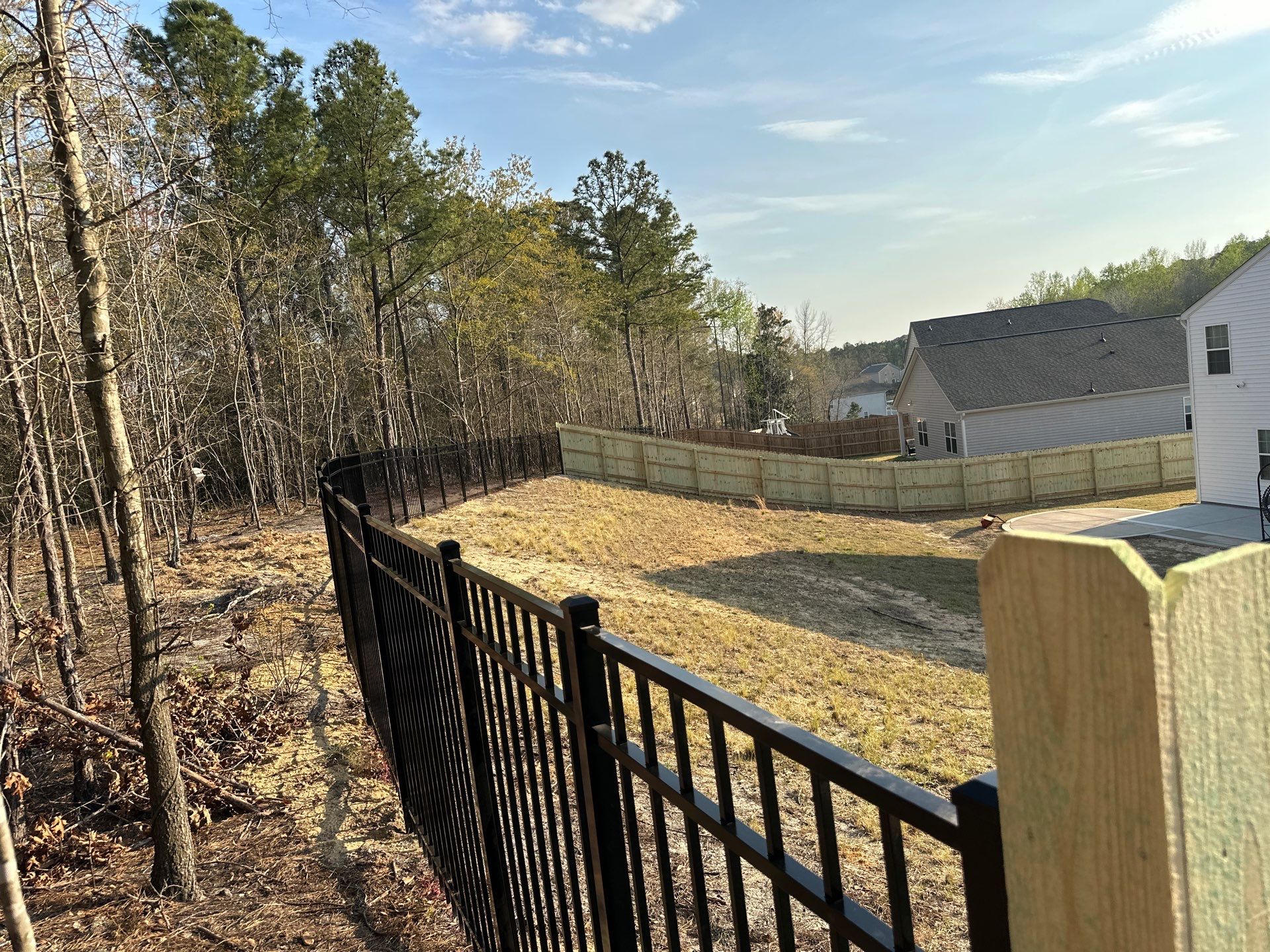 Wood Privacy Fence Installation in Carthage, NC by Superior Fence and Rail