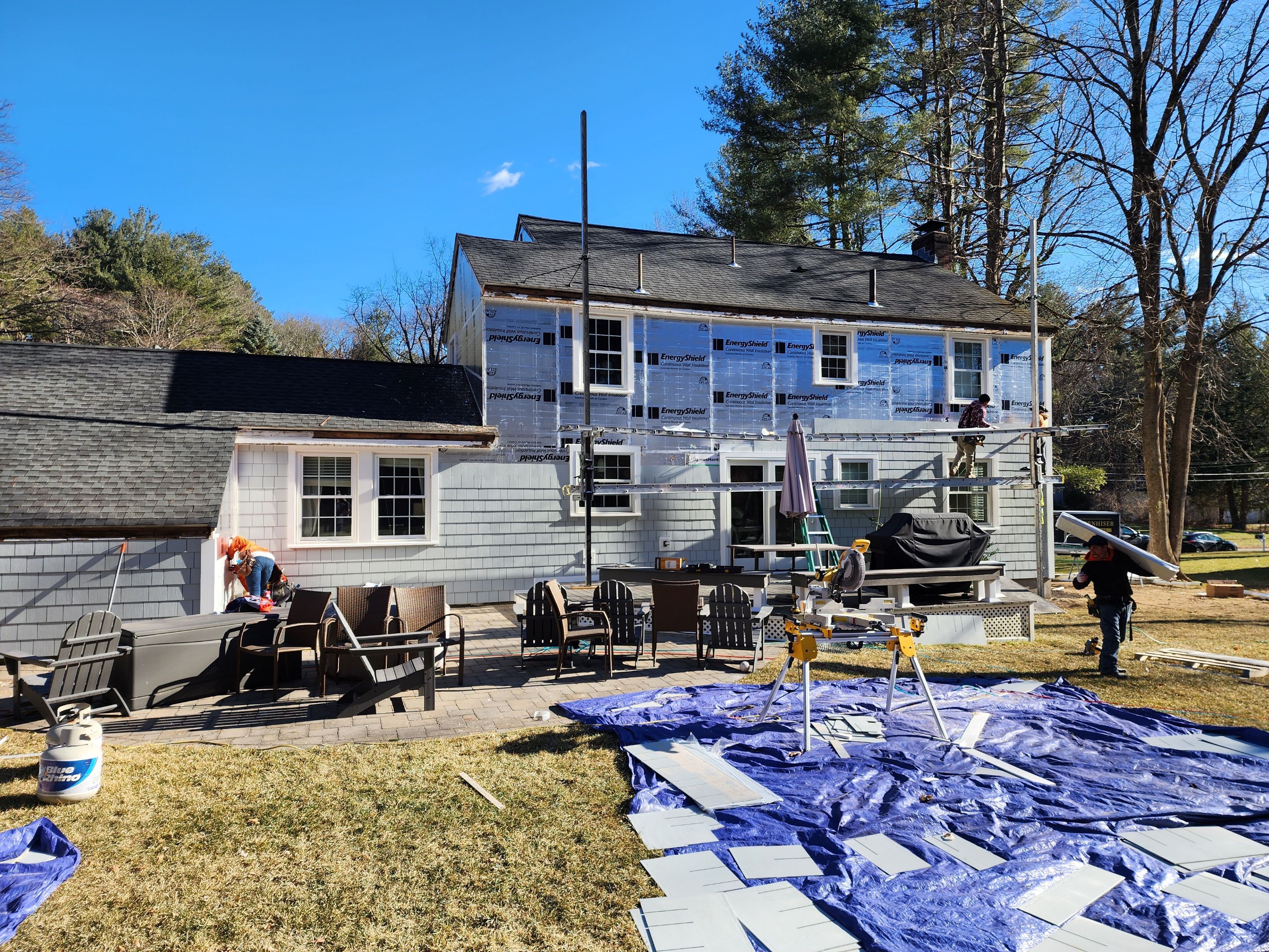 Exterior renovation in Wayland MA by UBrothers Construction