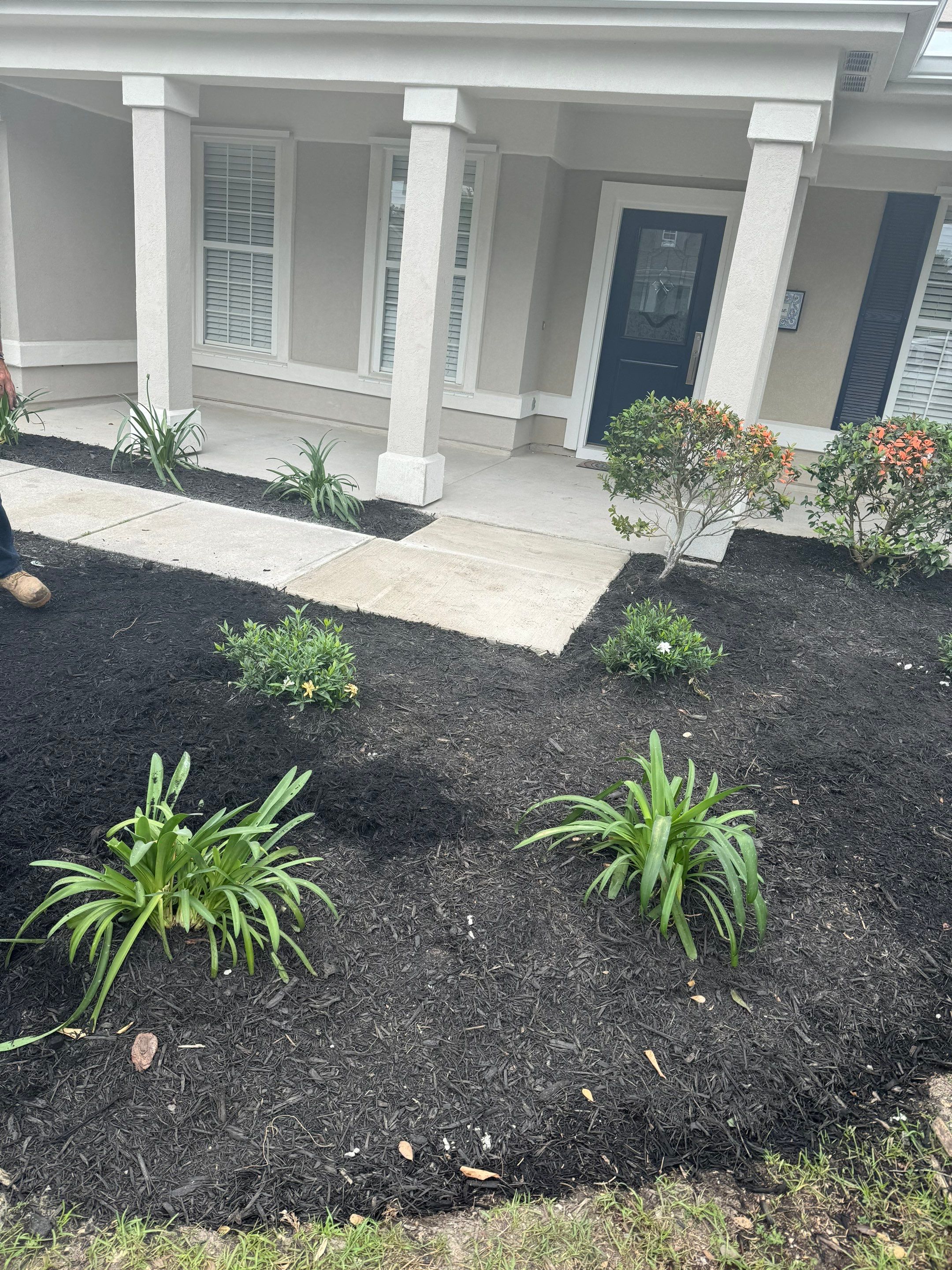 Residential Landscape Refresh and Full Mulch Installation by Lowcountry Scapes, LLC
