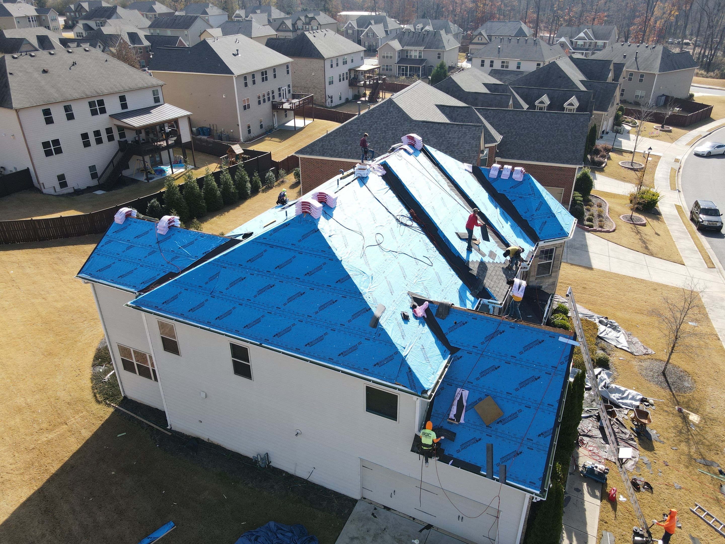 Residential Roofing Installation using Owens Corning by Inspector Roofing and Restoration