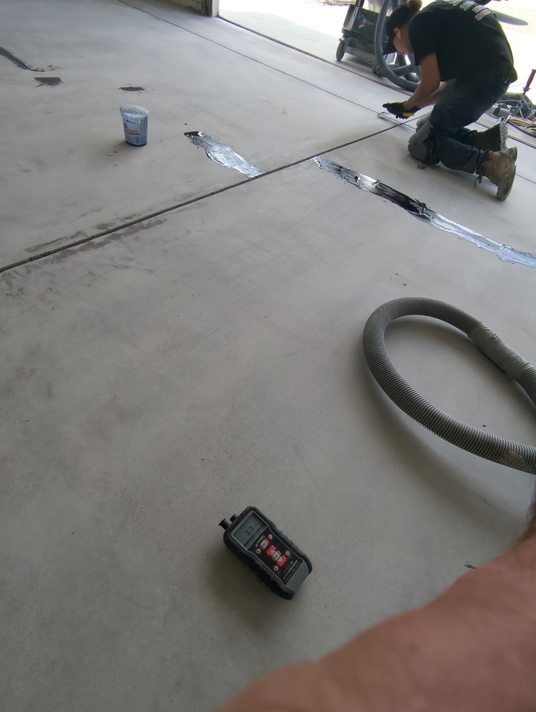 Garage Transformation using Slate Hybrid by Croc Coatings, LLC