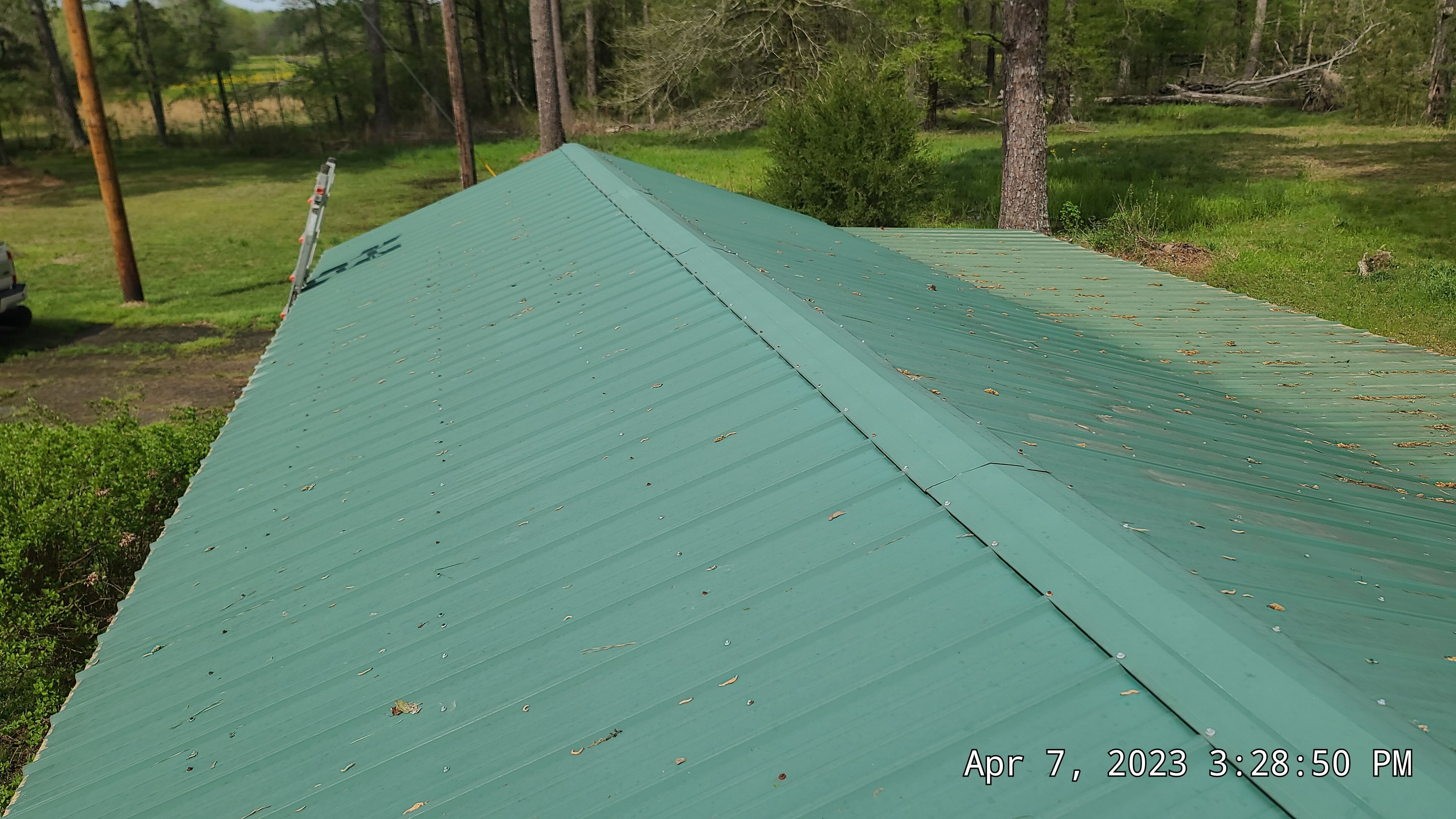Residential Roofing Installation using 50 mil PVC by Hostetler Roofing