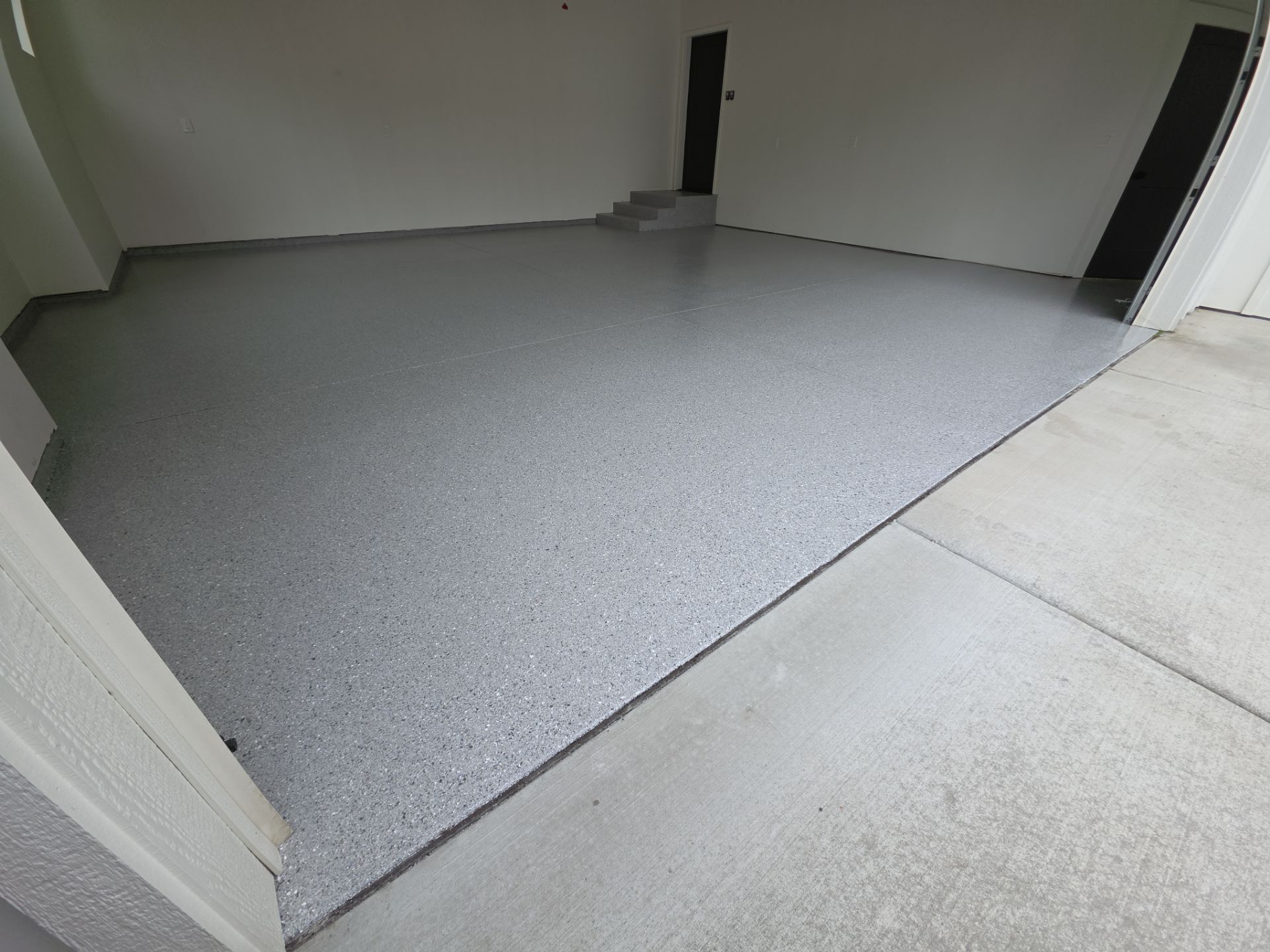 Garage Transformation using Battleship Hybrid by Croc Coatings, LLC