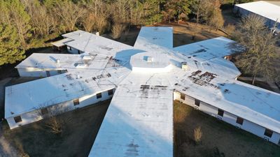 Commercial Roofing Installation using 50 mil PVC