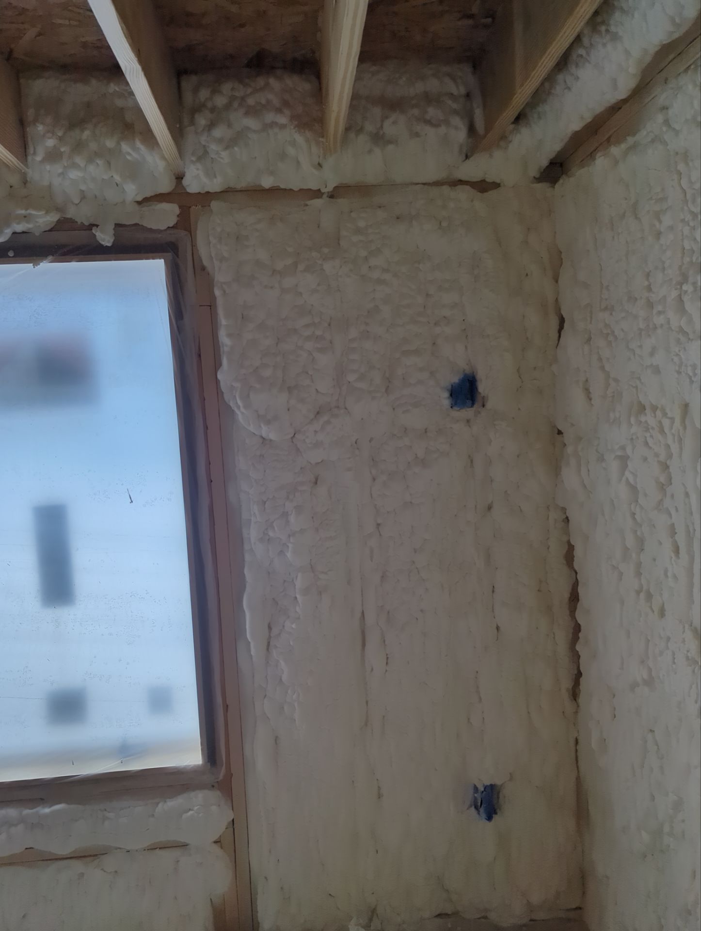 Basement Exterior Walls using Closed Cell Spray Foam by NYS Foam & Energy