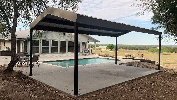 Carports, Metal Patio Covers, Barns, Shops, and more by REPS Austin Area Roofer