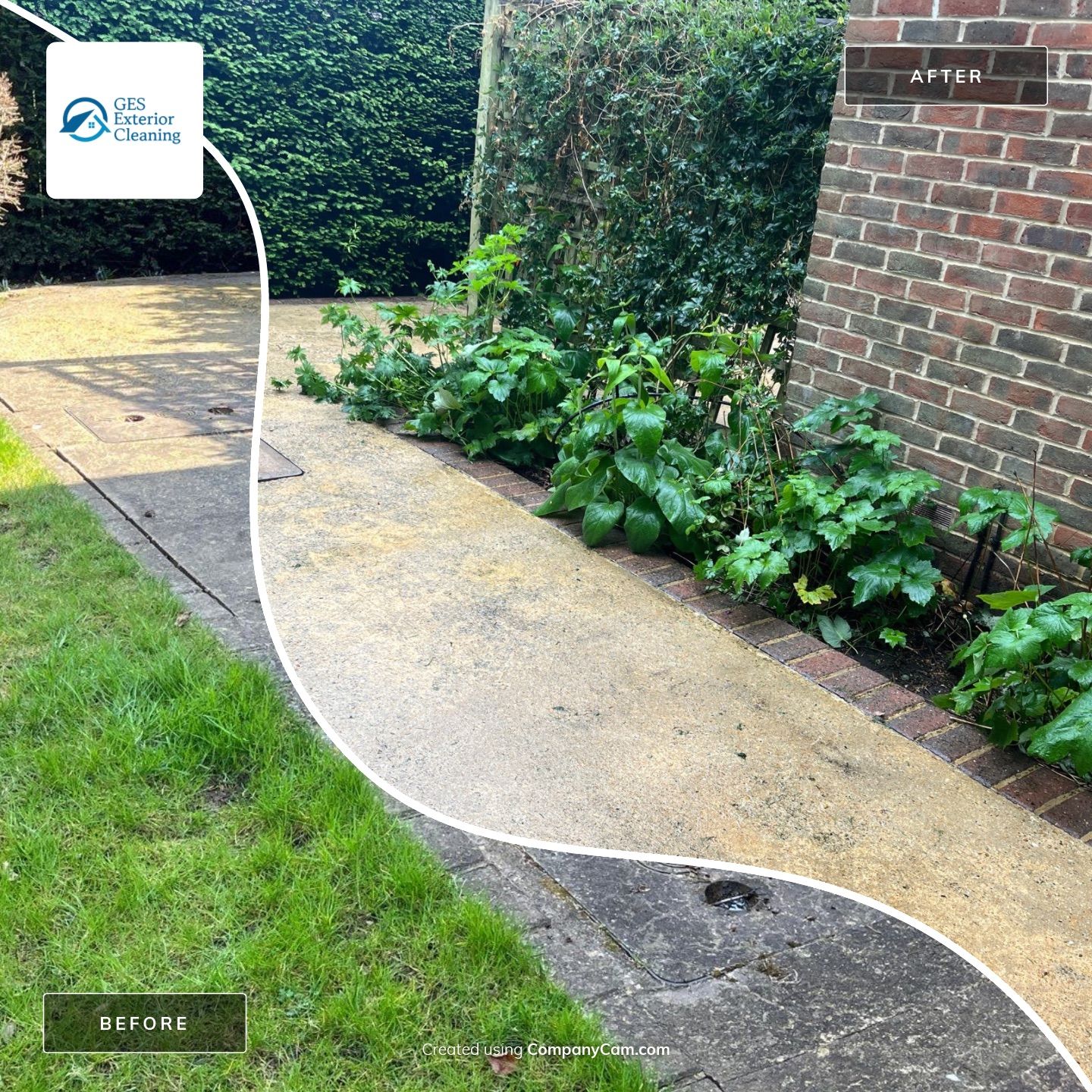 Patio Clean using 18inch Whirlaway FSC by Ges Exterior Cleaning ltd