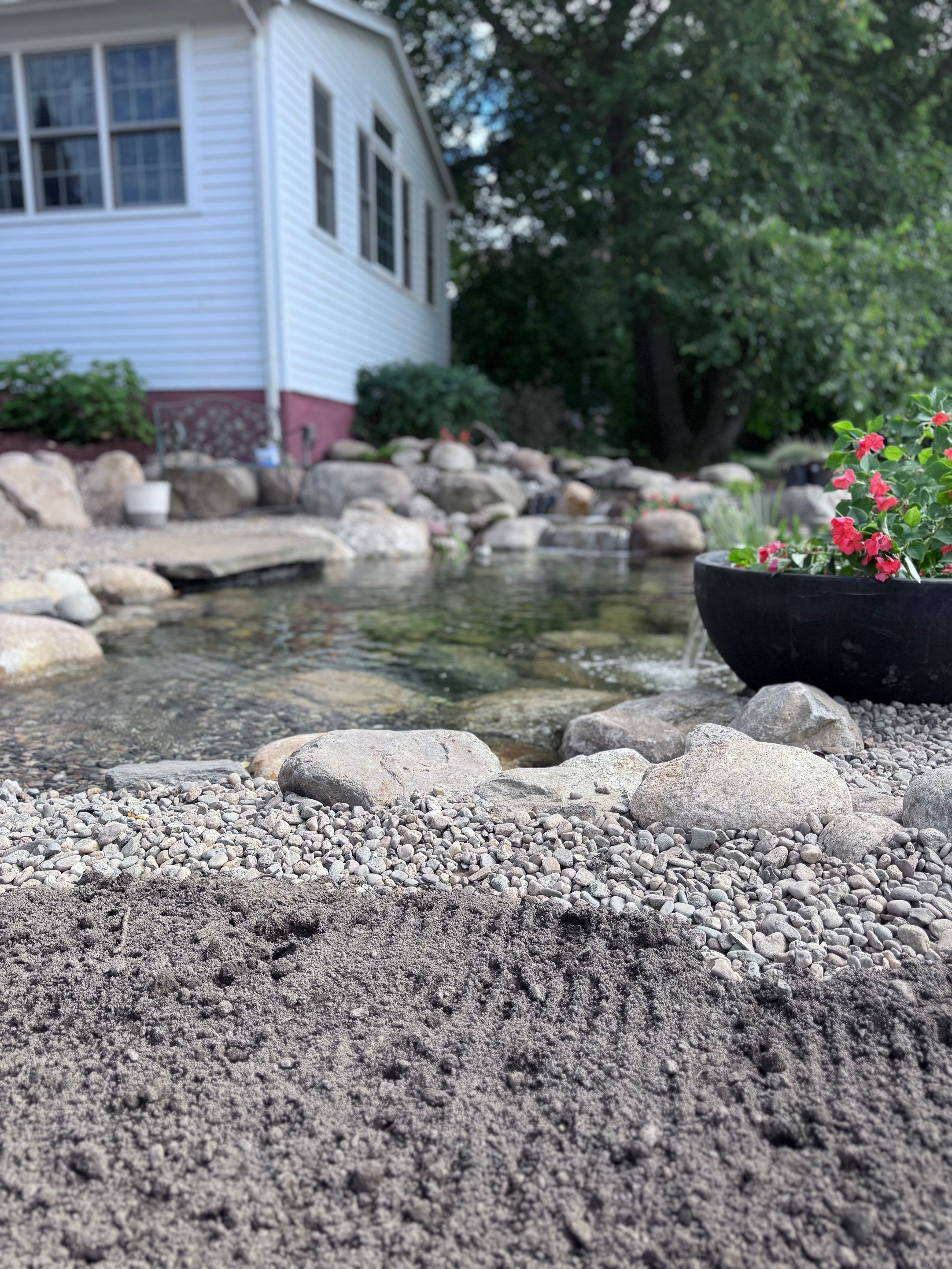 NEW 13’x18’x3' koi pond with 8' waterfall and lots of extra features by Wicked Water Gardens