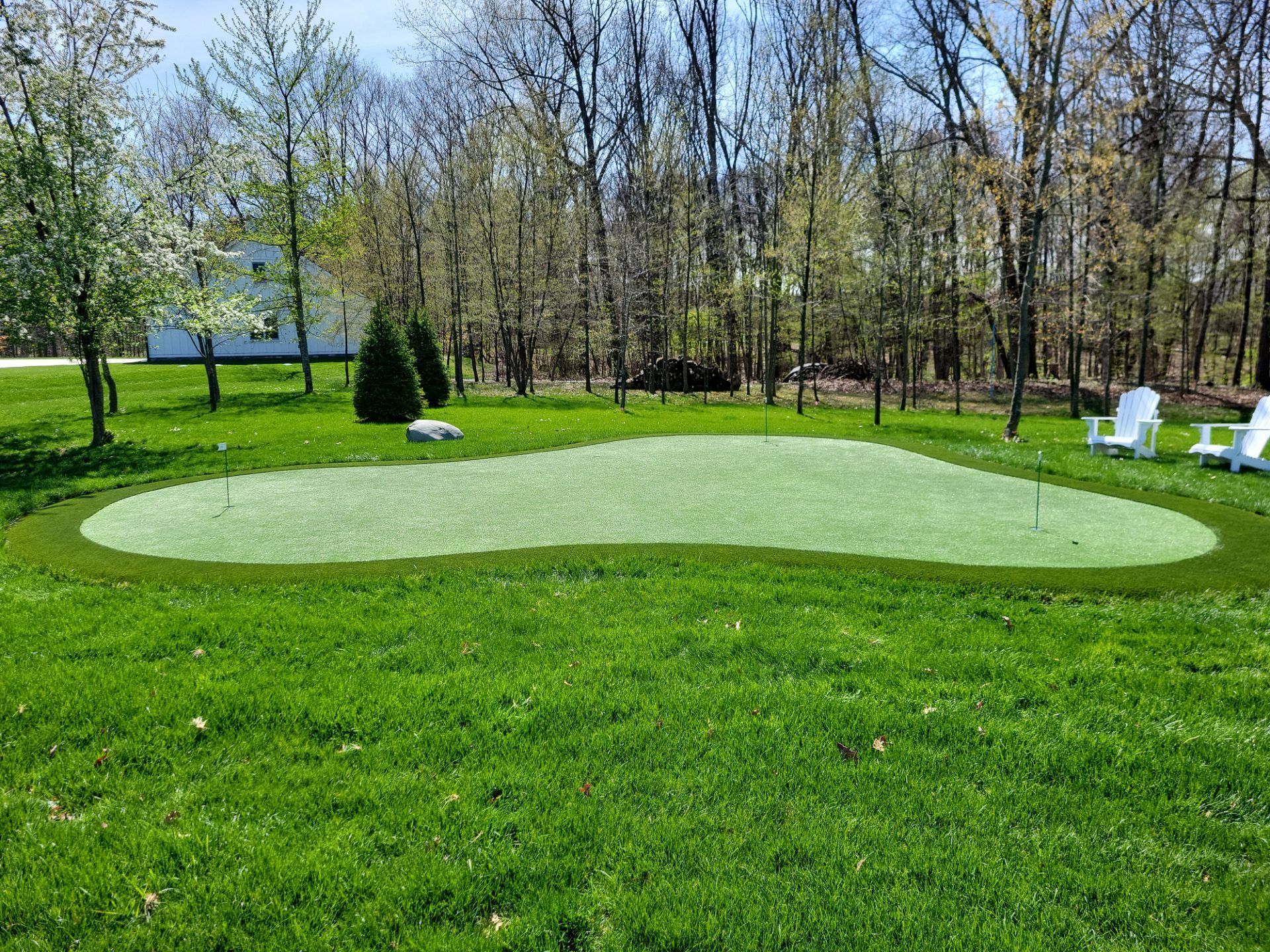 Backyard Putting Green for Galena Home by Southwest Greens Midwest