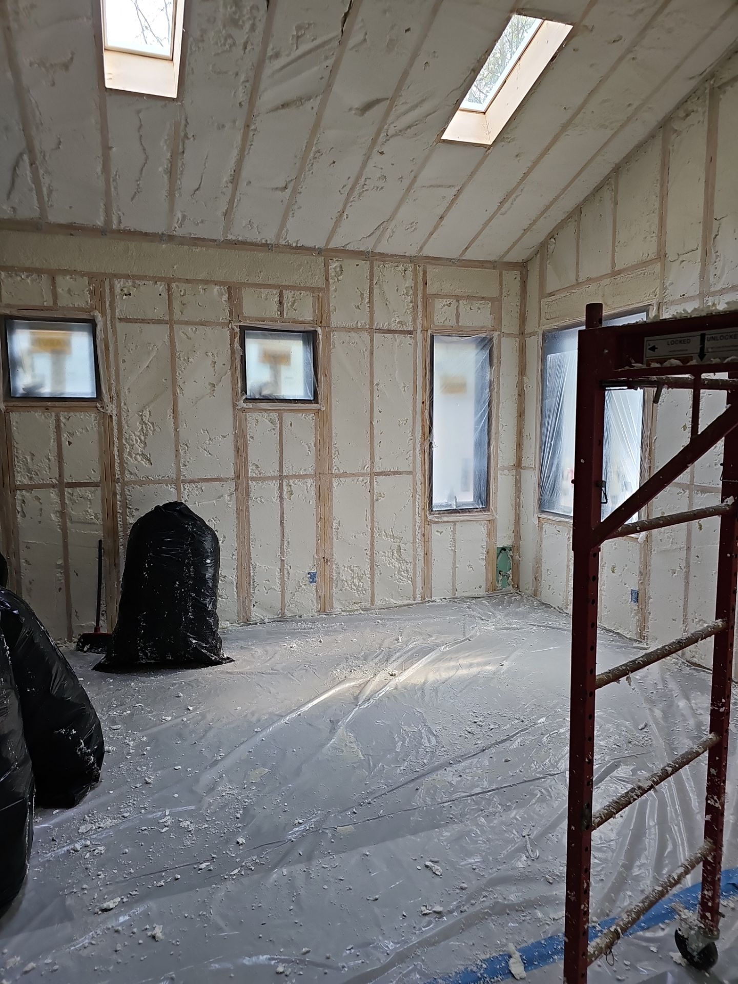 Spray Foam Insulation using open cell spray foam by NYS Foam & Energy