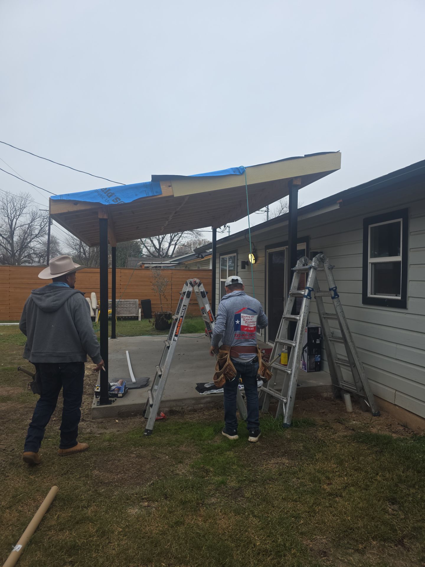 Custom patio for under 20. by REPS OF TEXAS