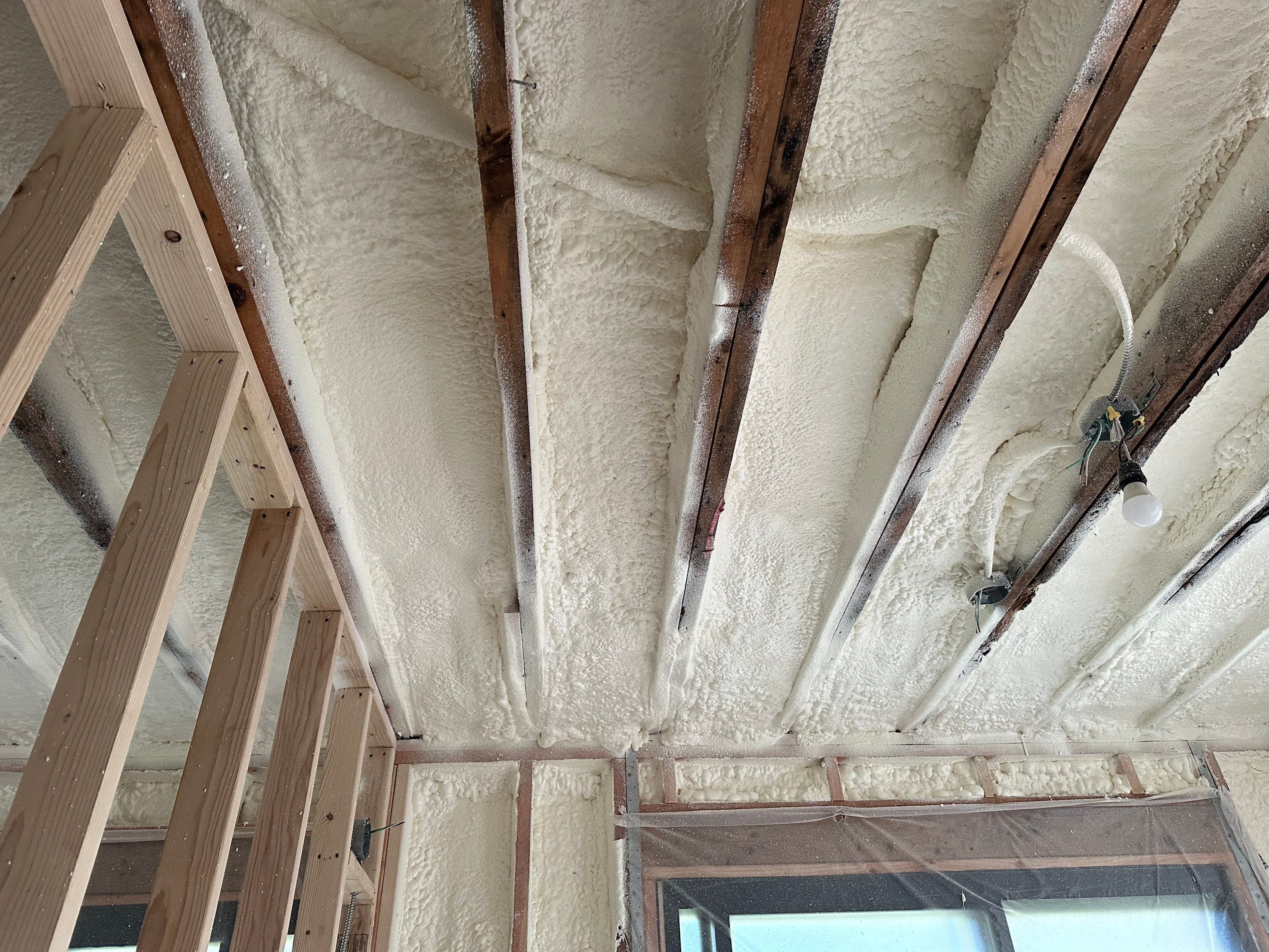 Attic Insulation using Closed Cell Spray Foam by NYS Foam & Energy