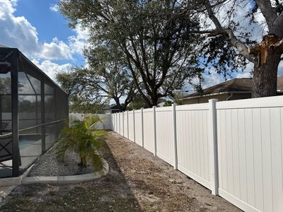Vinyl Fence Installation using Vinyl Privacy Fence