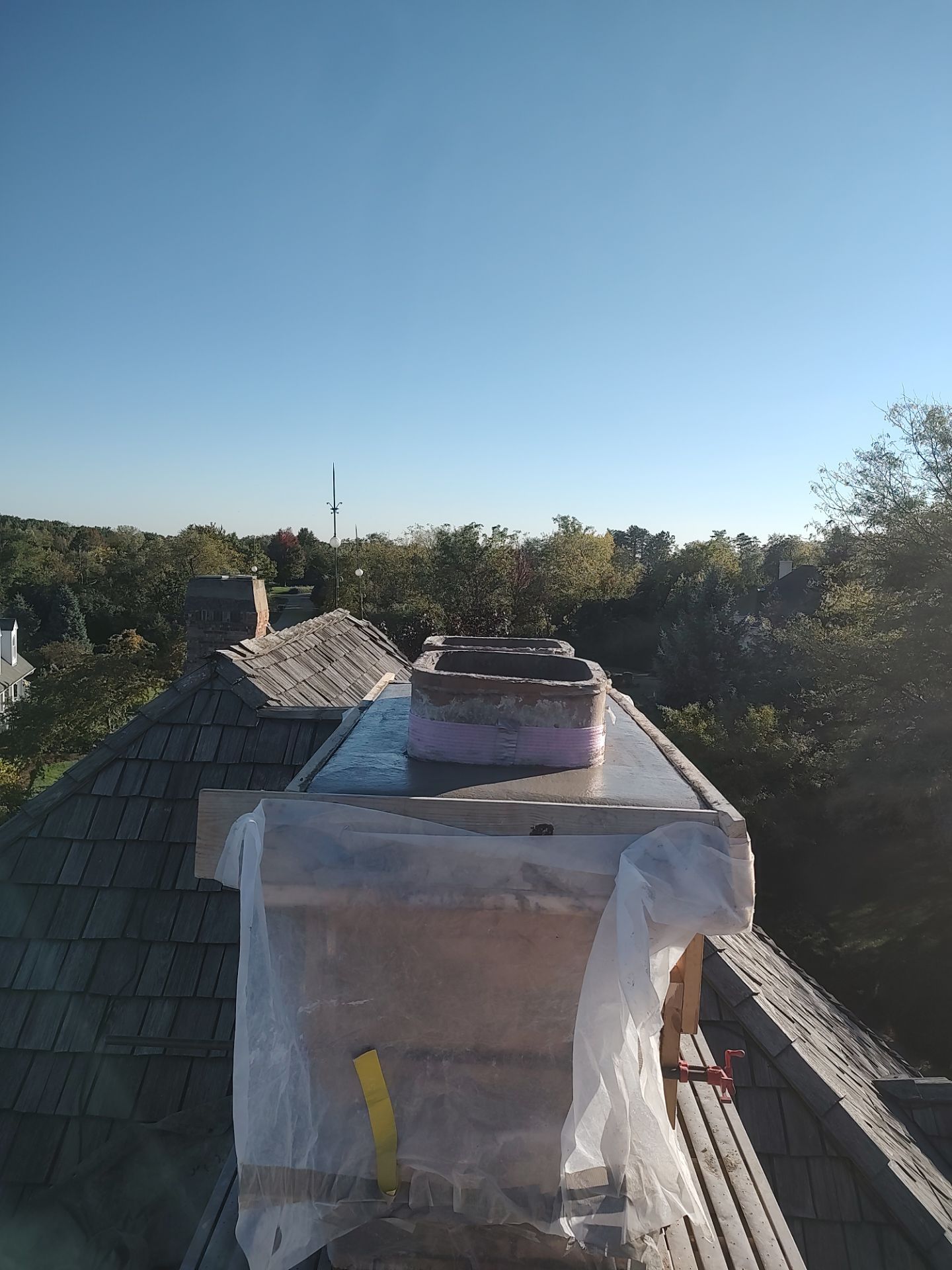Complete Chimney Tear Down & Rebuild  by Leonard and Sons Building Services, Inc. 