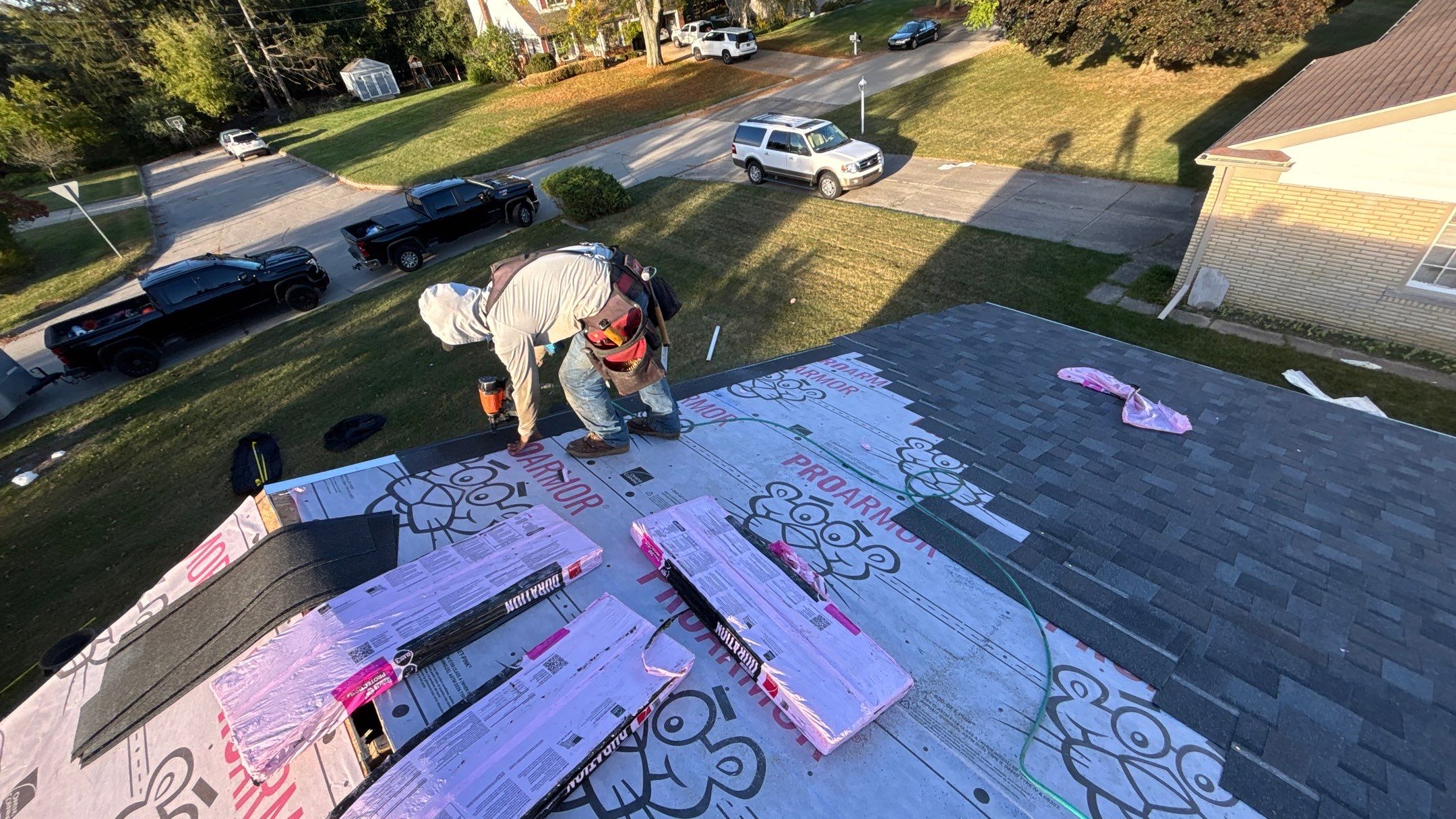 Roof Replacement using Owens Corning Williamsburg Grey by 180 Contractors