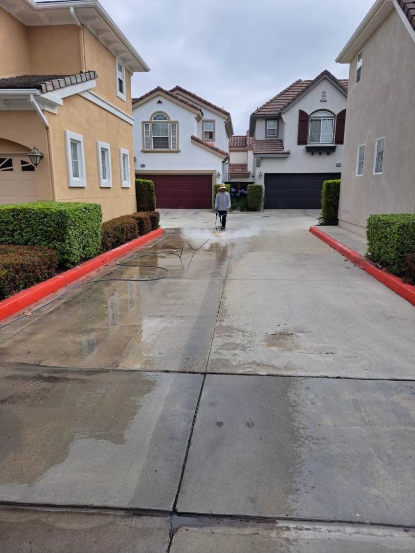 Irvine Pressure Washing - HOA Driveways by Property Cleaning Experts