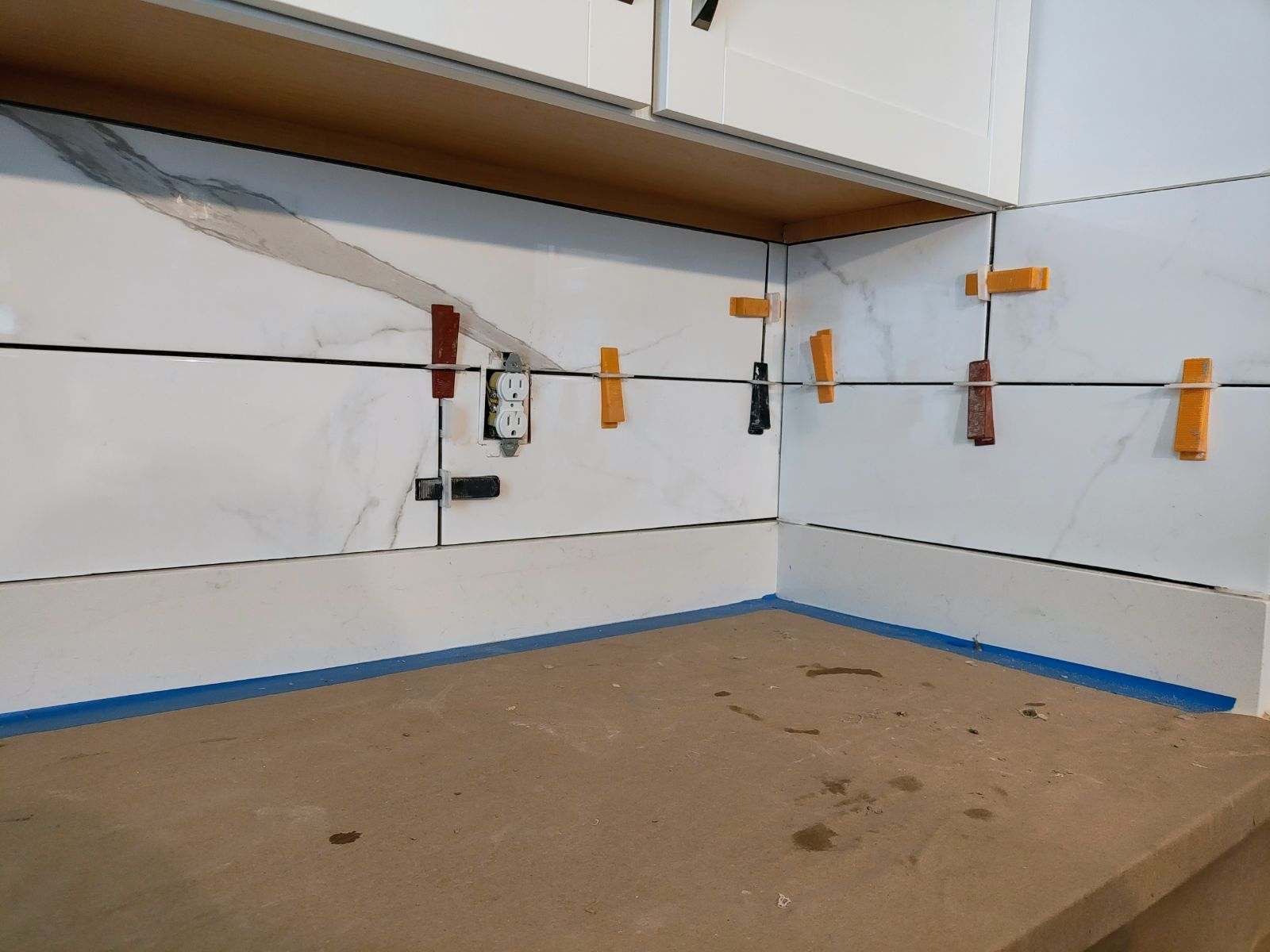 Marble Backsplash  by Footprints Floors of Nashville