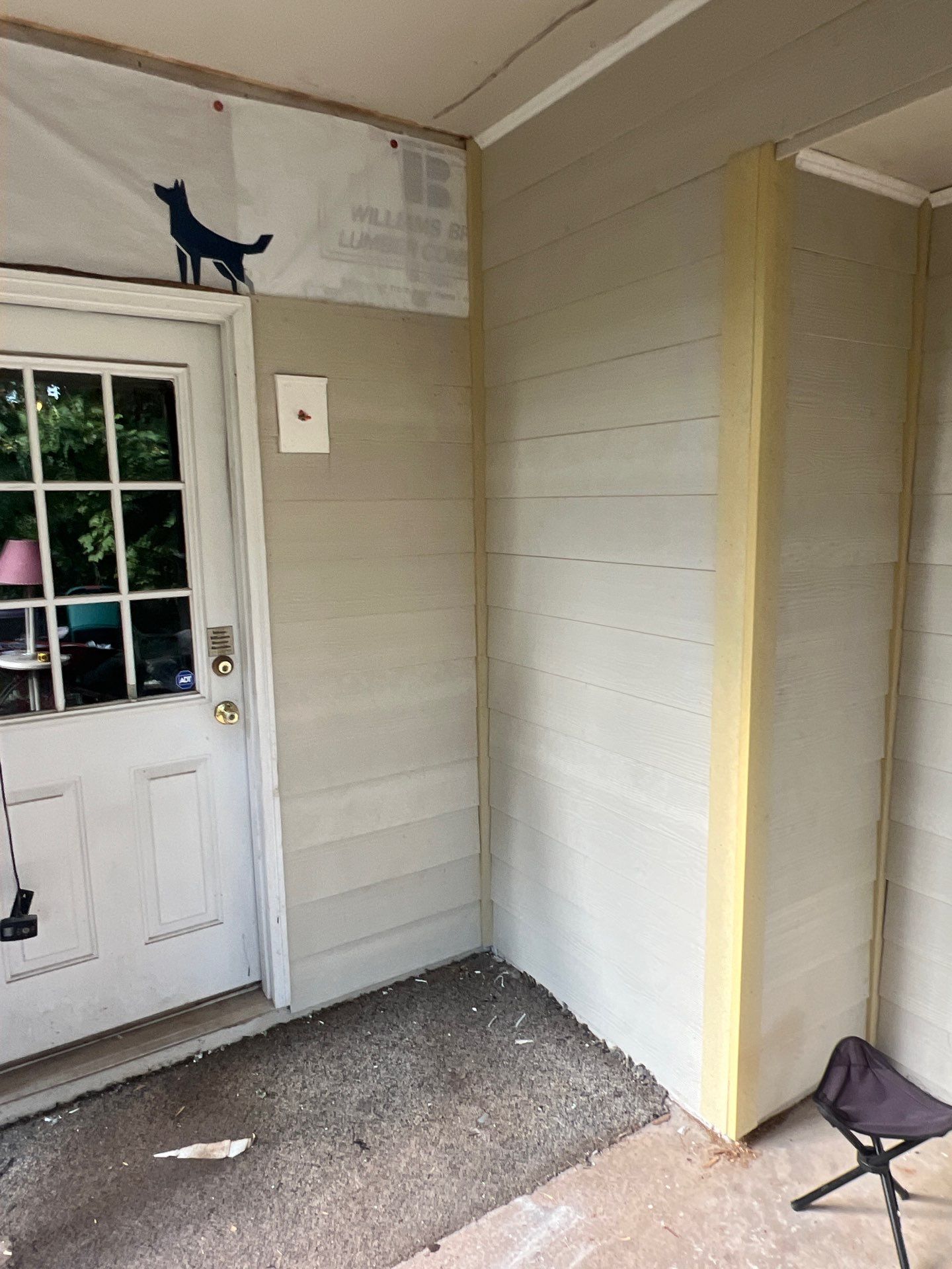 Blue Exterior Paint and Siding Installation using James Hardie Lap Siding by Nelson Exteriors