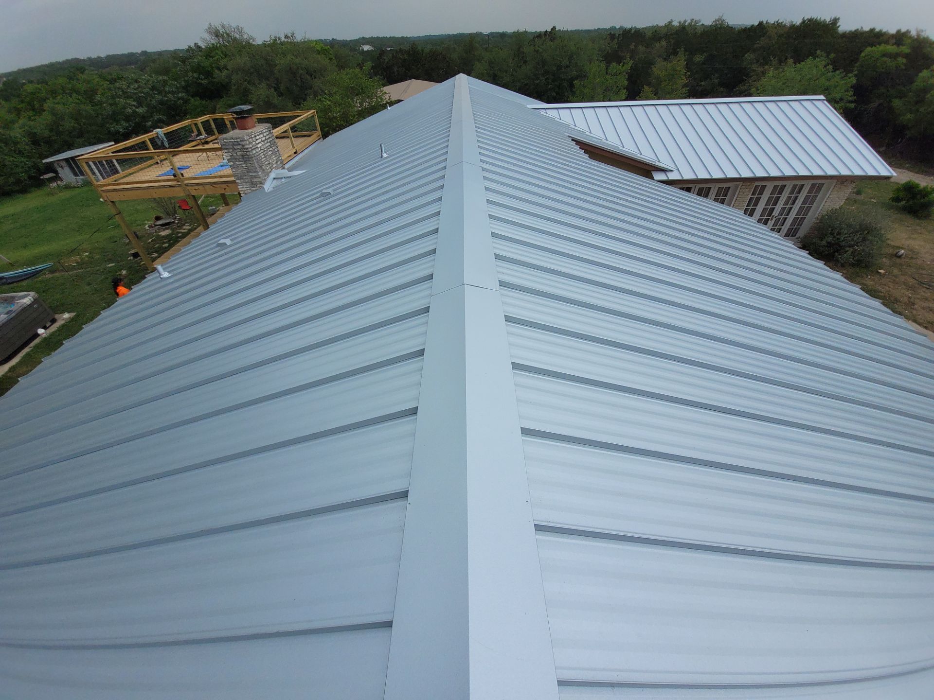 Galvalume Standing Seam offers a 45-year finish warranty! by Oakwood Roofing and Construction, LLC