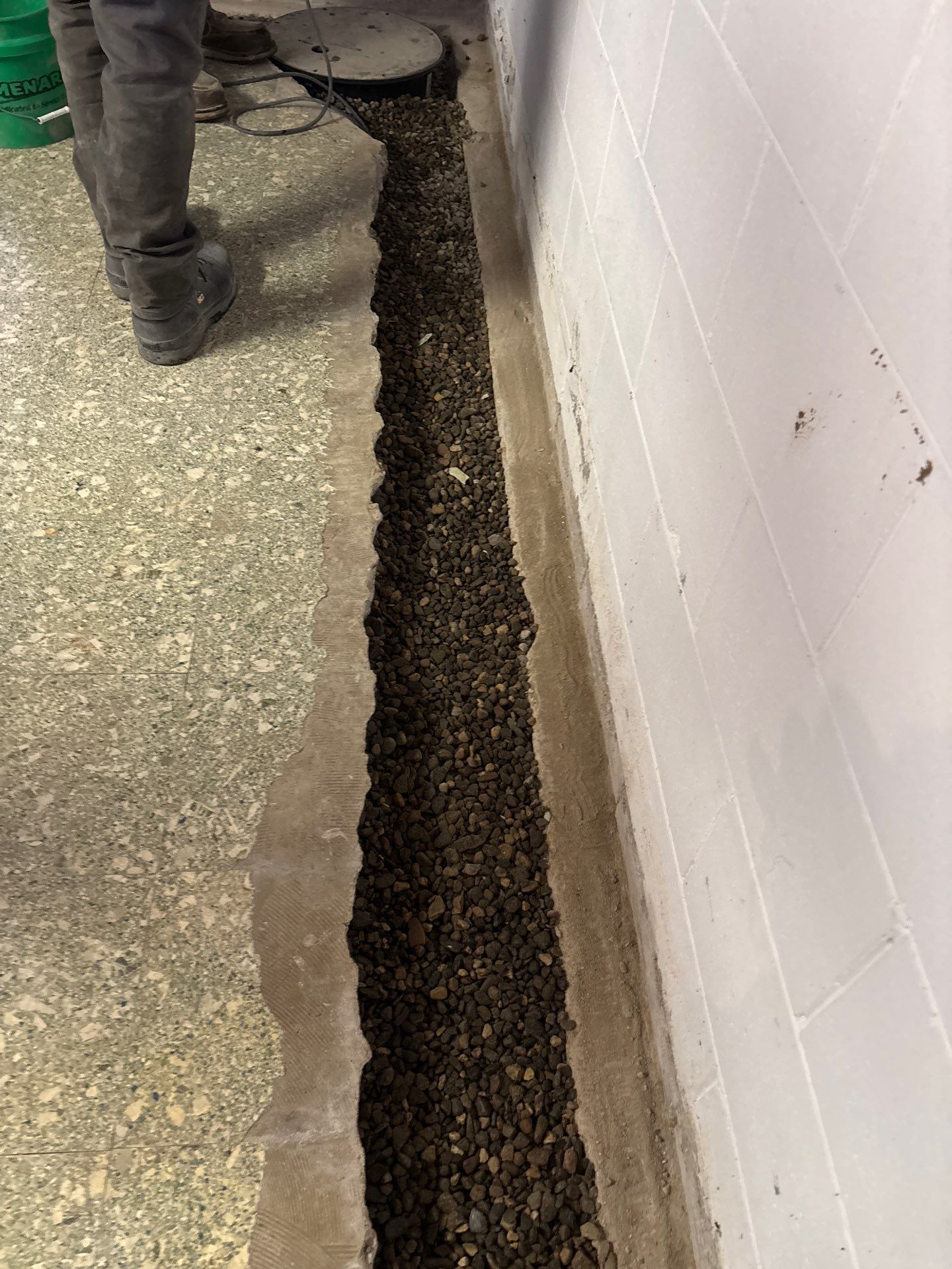 Drain Tile in Roseville for Carston by Waterproofing Northeast