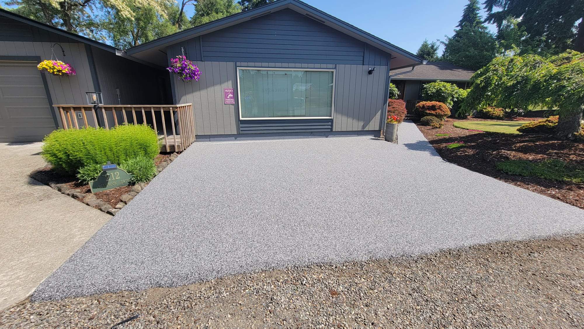 Refined Simplicity Driveway in Palazzo Vuba Stone by Concrete Coating Experts Inc.