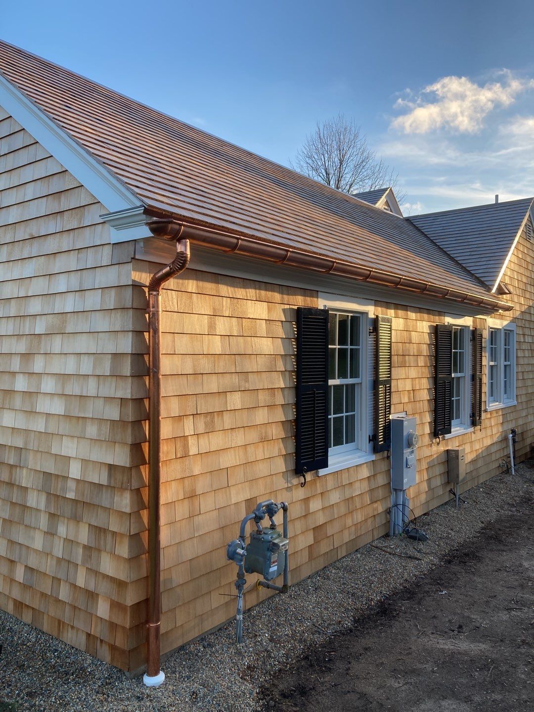 Copper Gutter Installation in Osterville, MA   by Gutter Pro Enterprises