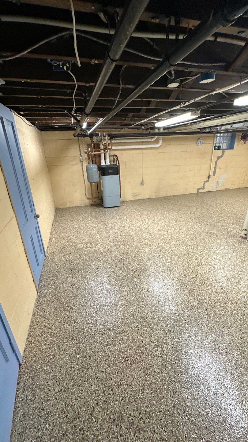 Shoreline Basement Project in Pittsburgh by Floors in a Day, Inc