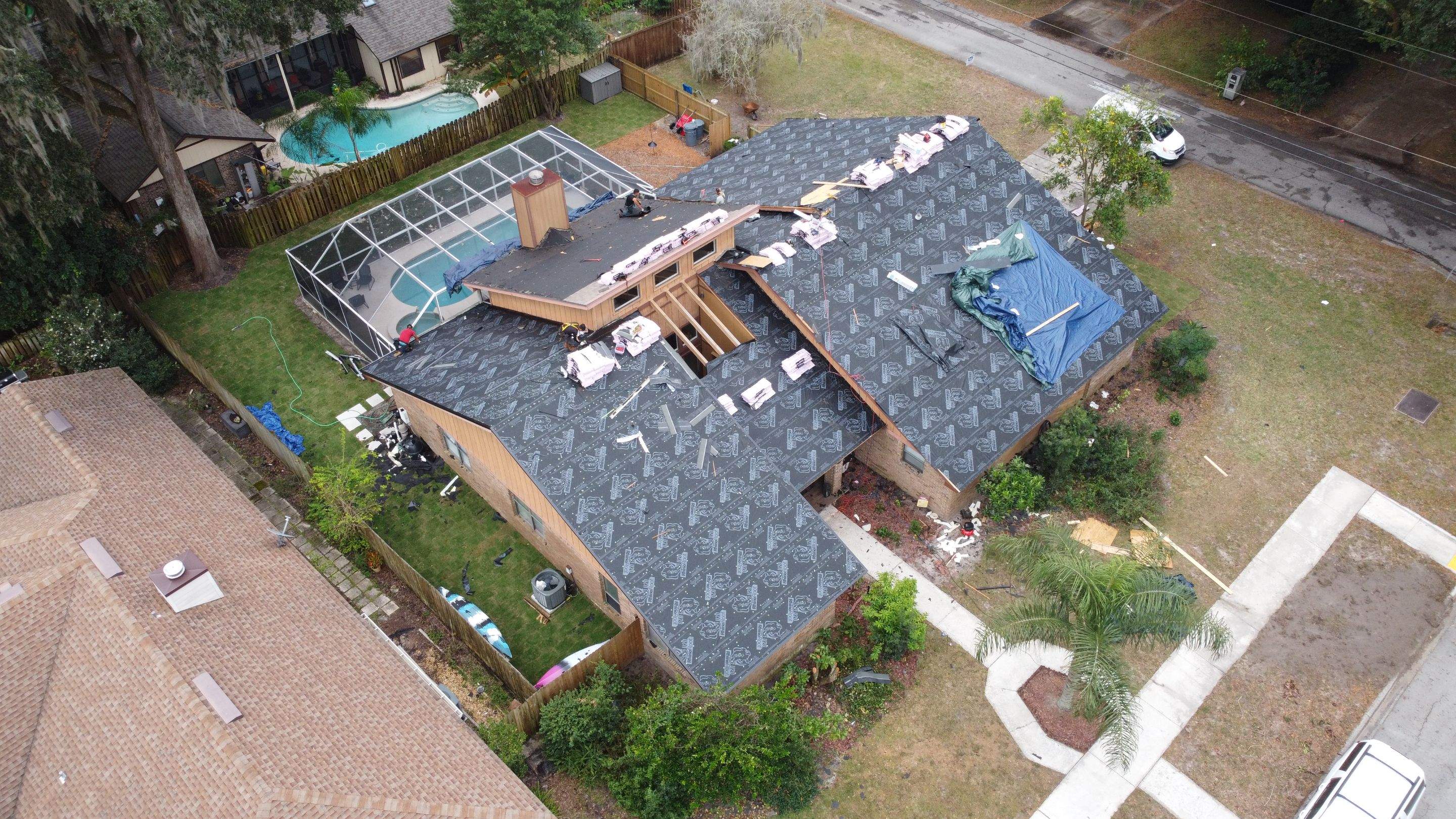 Residential Roofing Installation using Owens Corning TruDefinition Duration Shingles by Galaxy Builders, Inc.