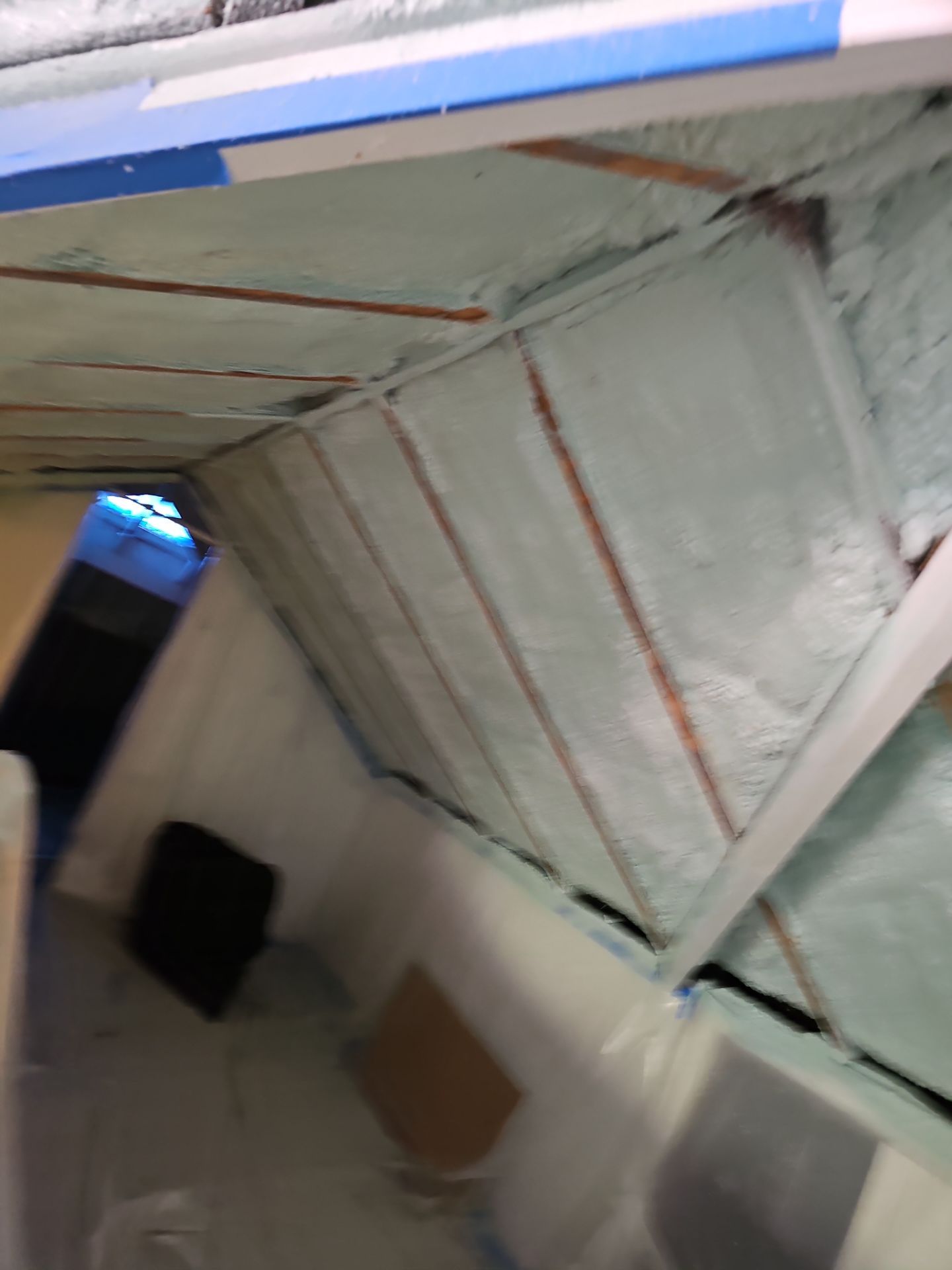 Attic Insulation using open cell spray foam by NYS Foam & Energy