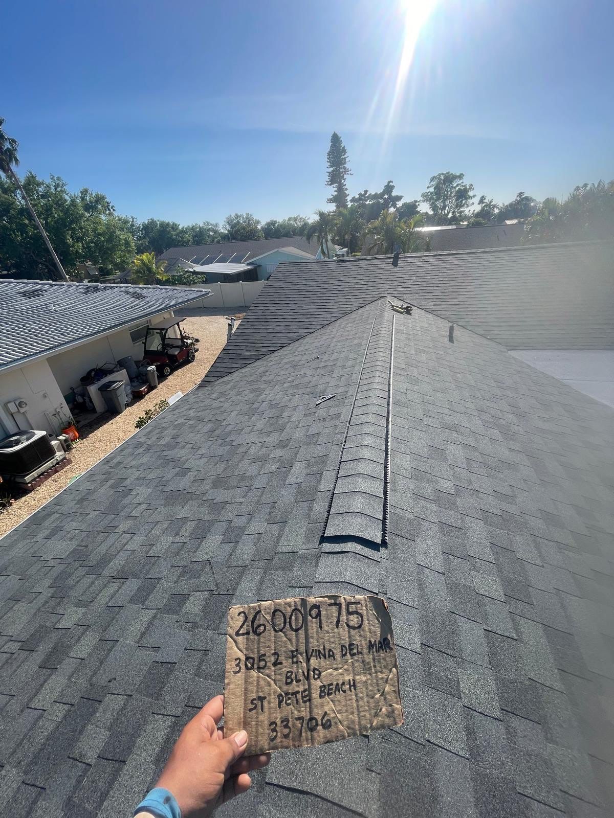 Project in St. Pete Beach 33706 by Mitchell Roofing Company LLC 