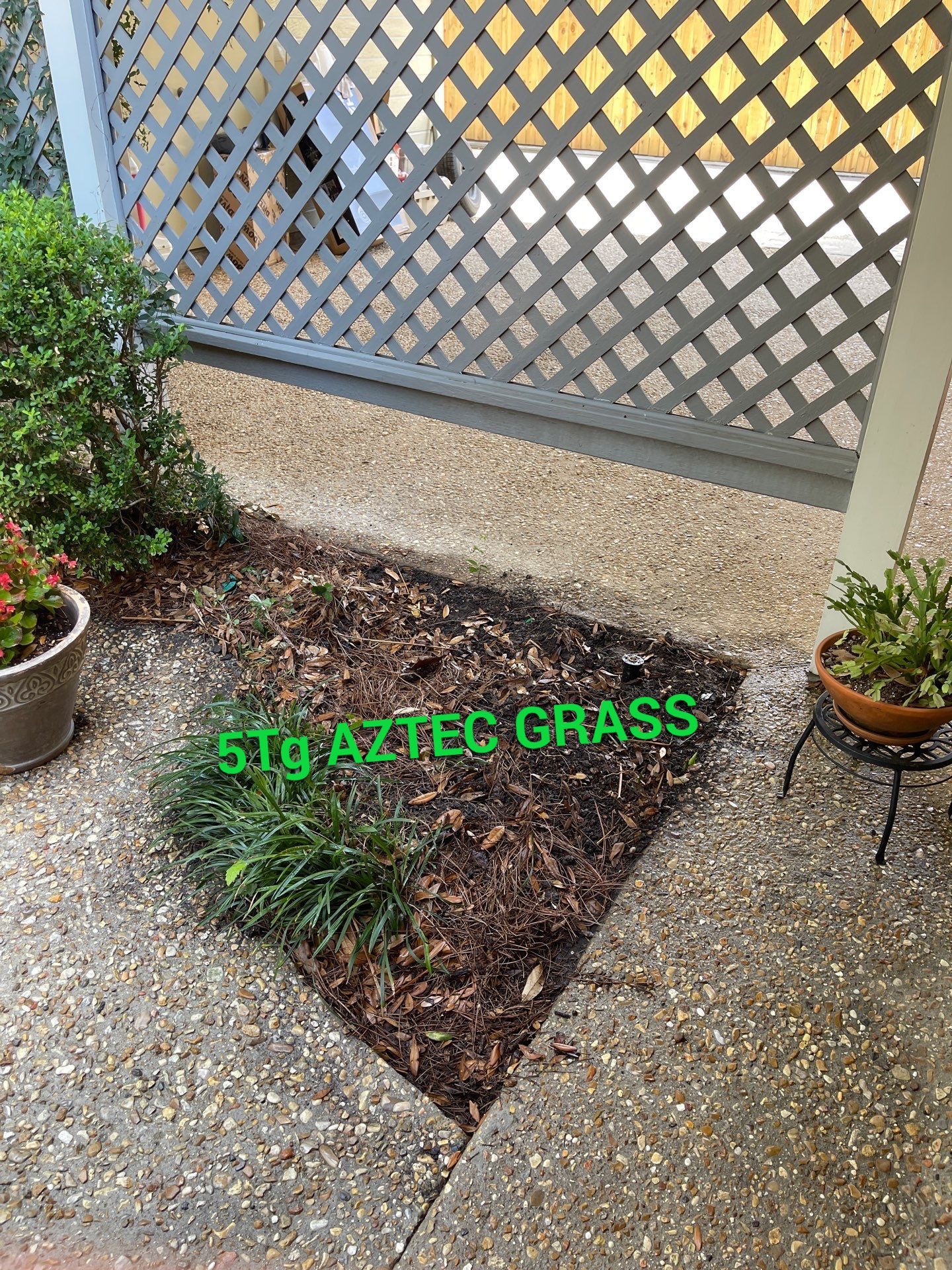 DEMO / BED PREP / CUT IN BED EDGES / MULCH INSTALL using BROWN MULCH "BARK BRITE" & ROAD ROCK by CutScape, LLC.