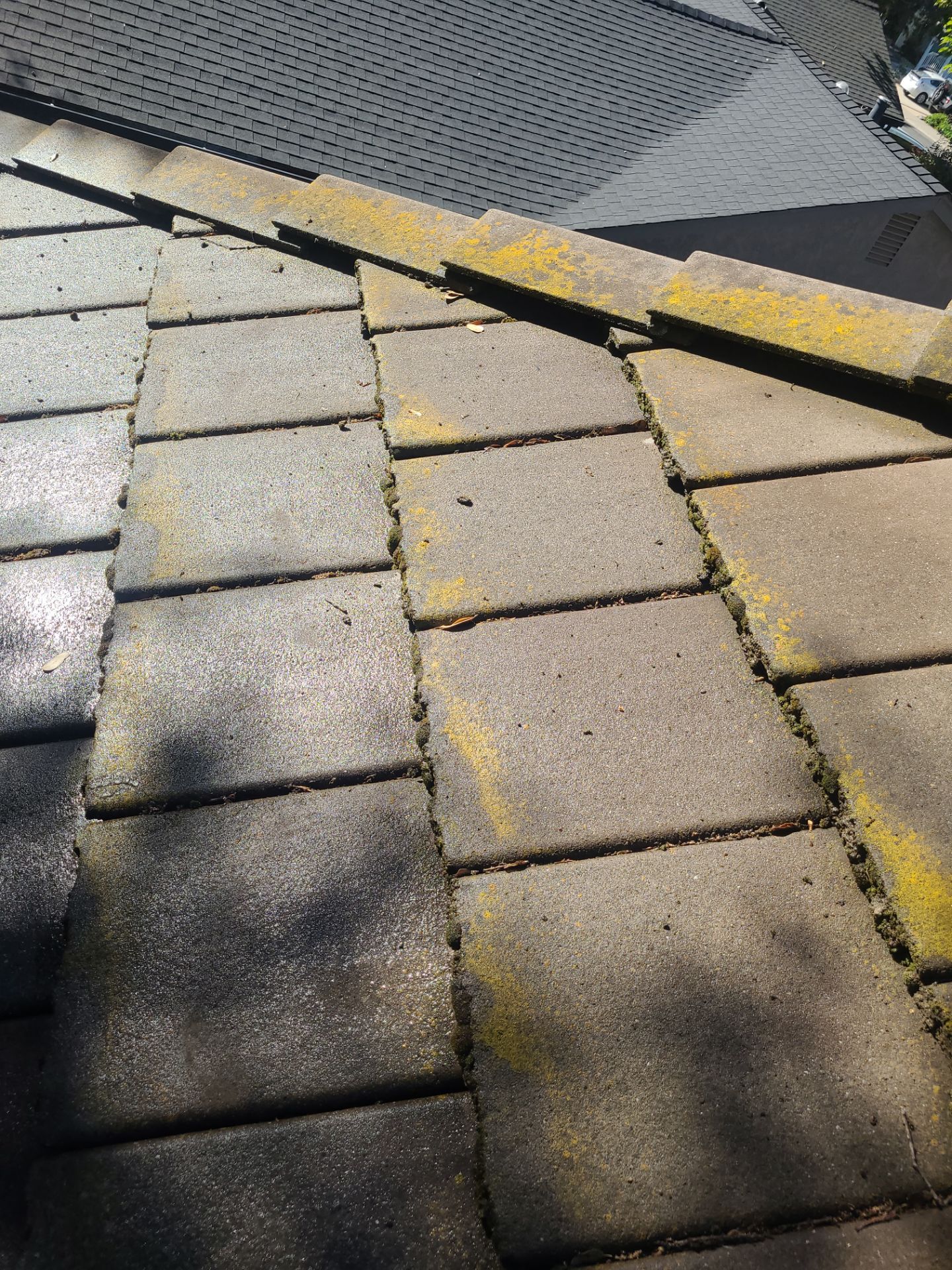 Roof Restore using Valley Armor and Tile Roof Cleaning by Byers Enterprises 