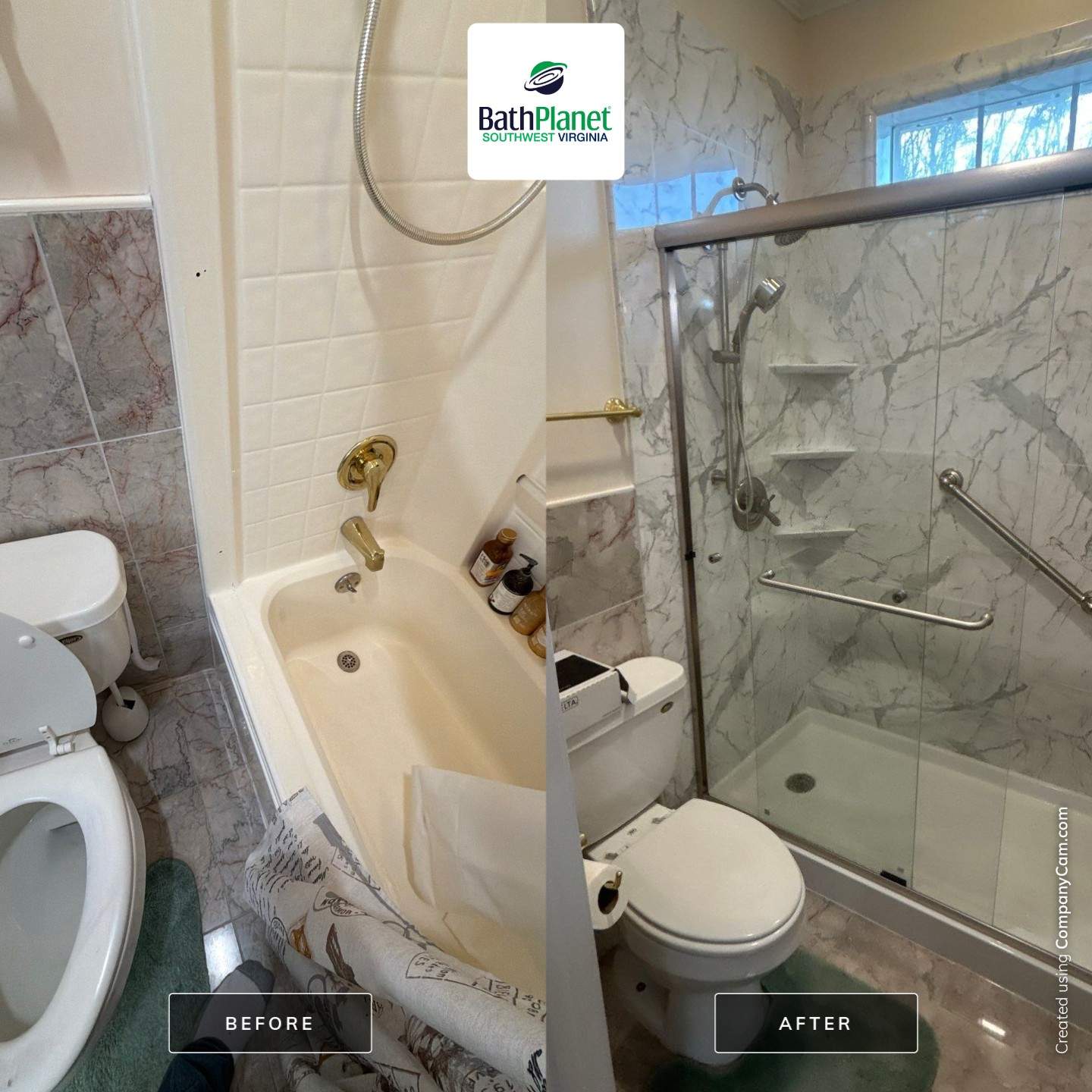 Tub to Shower by BathPlanet SW Virginia