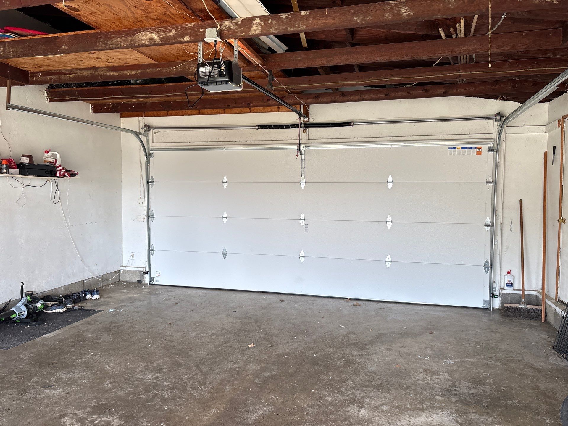 White Sectional Garage Door Installation in North Canton by Ohio Garage Door Repair