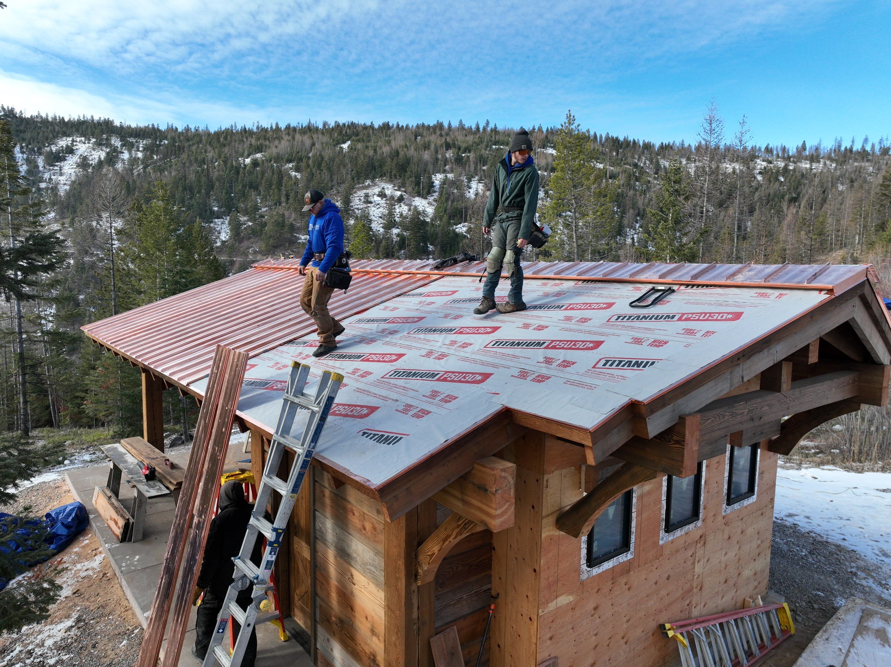 Zip Line Standing Seam  by Montana Roofing Solutions